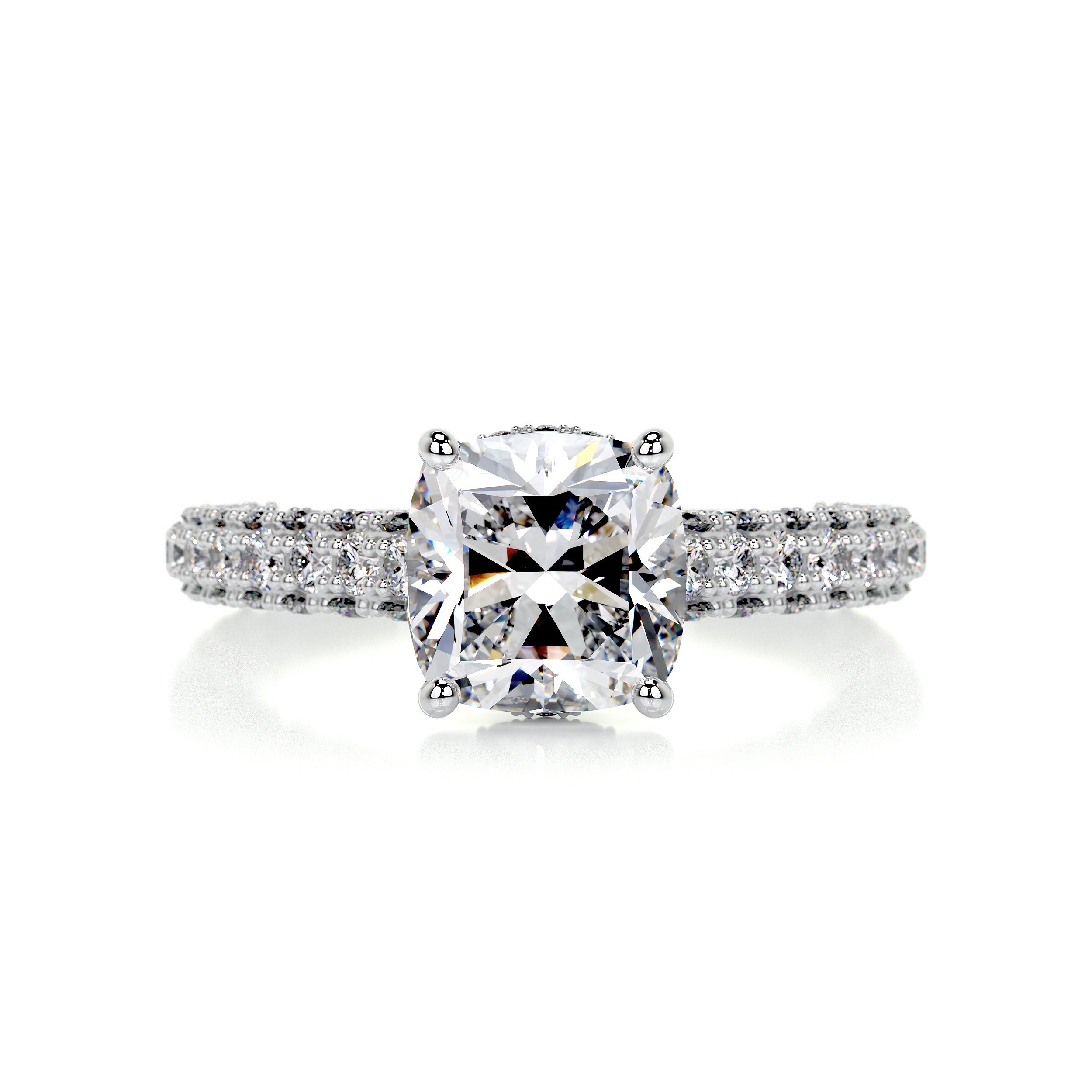 Fiona Diamond Engagement Ring -14K White Gold