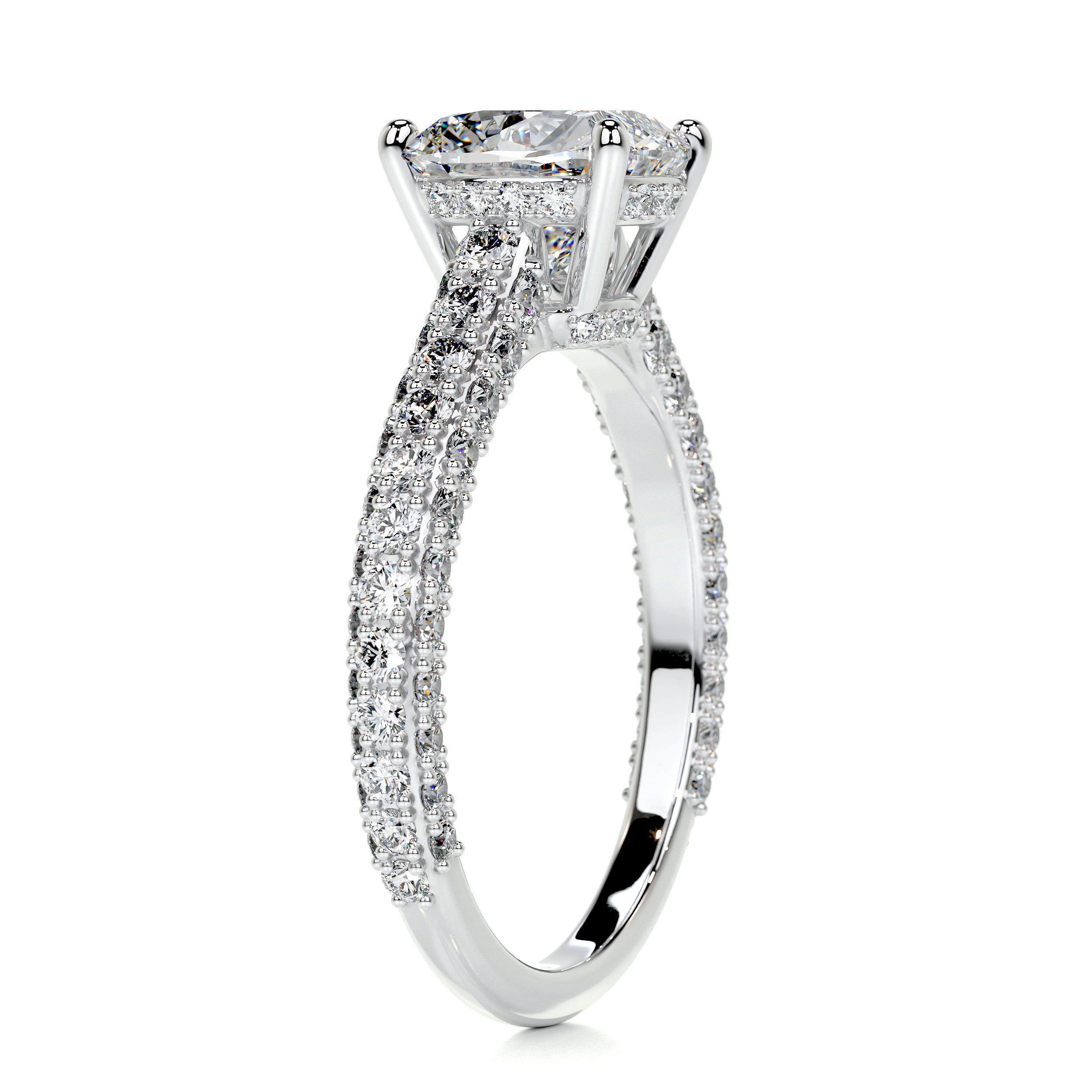 Fiona Diamond Engagement Ring -14K White Gold