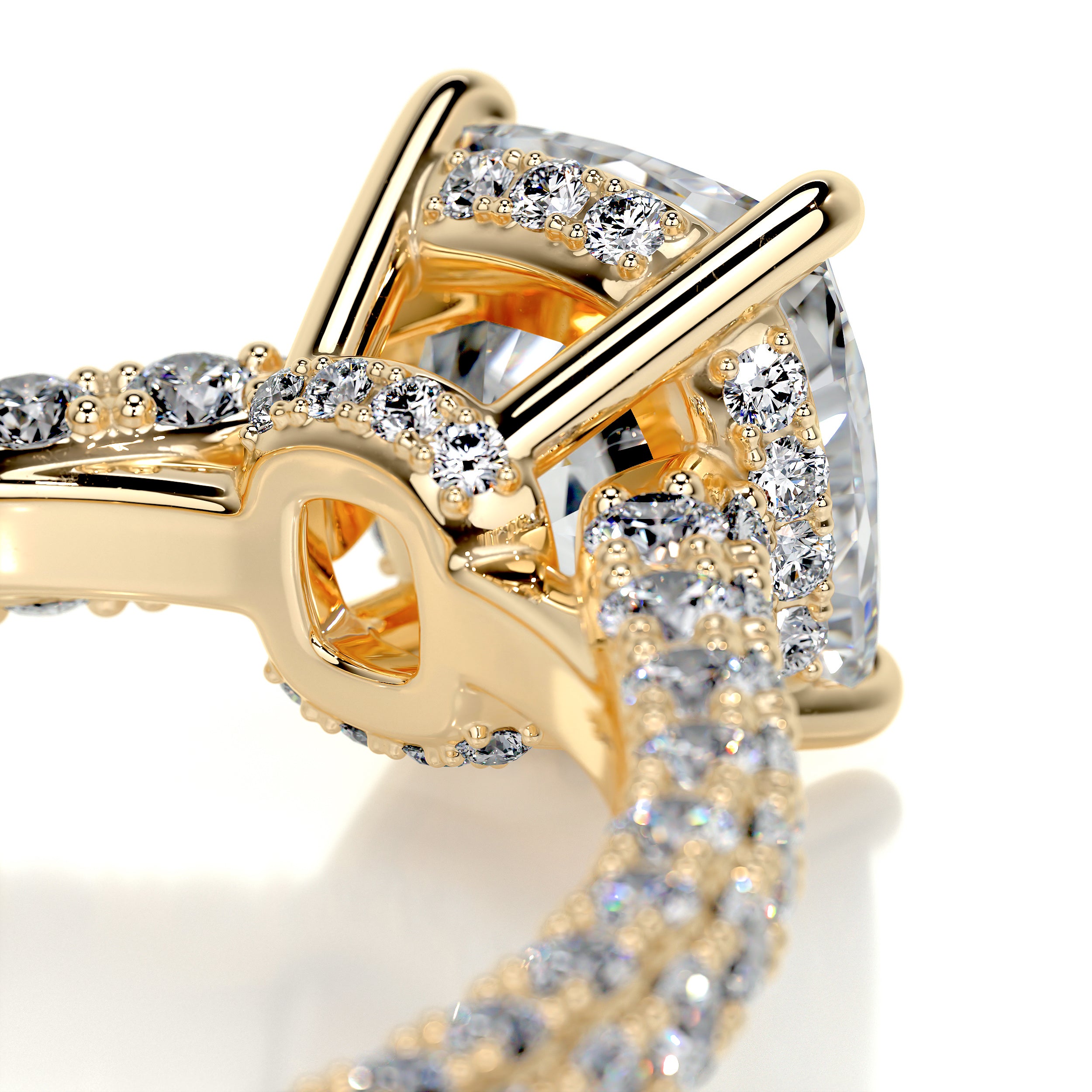 Fiona Diamond Engagement Ring -18K Yellow Gold