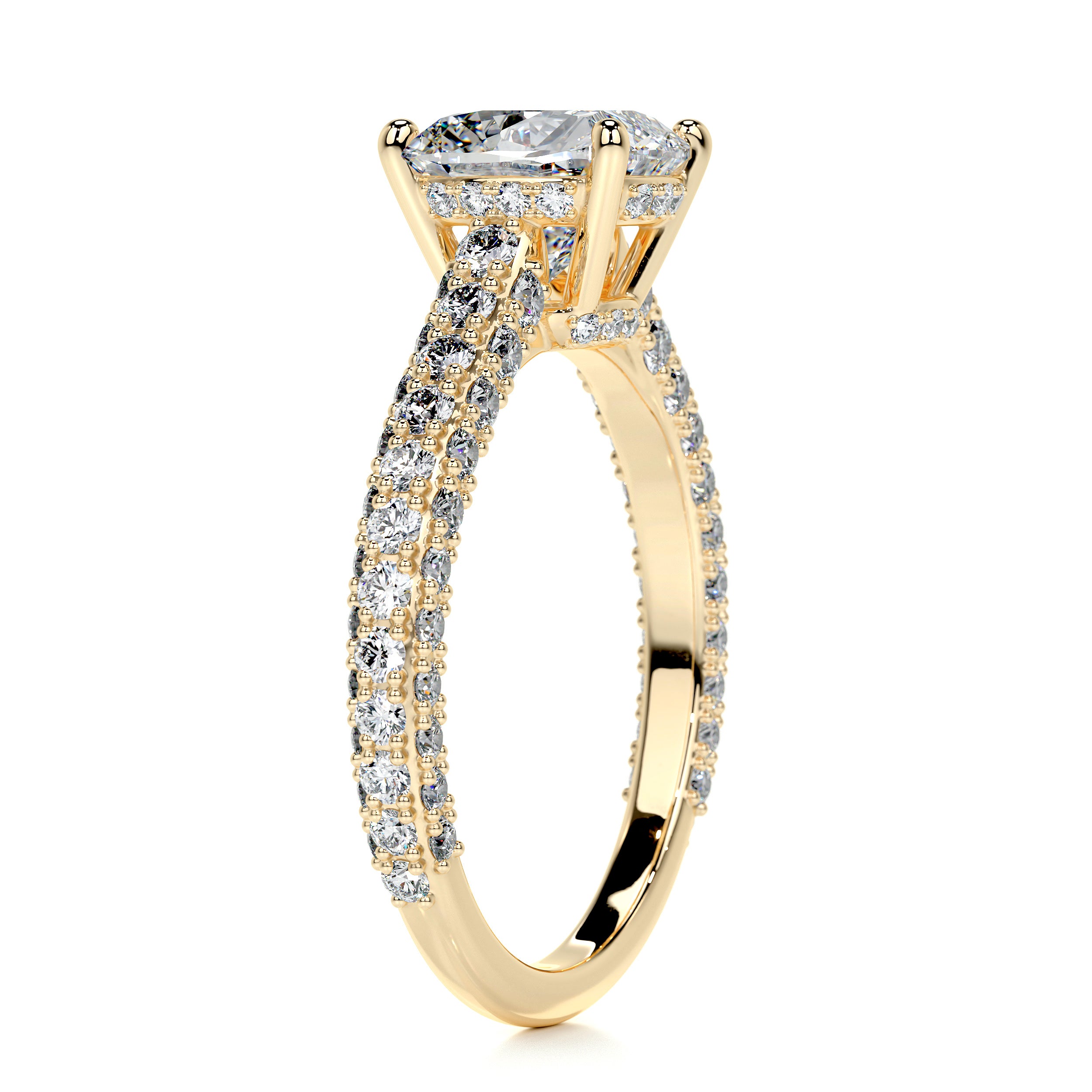 Fiona Diamond Engagement Ring -18K Yellow Gold