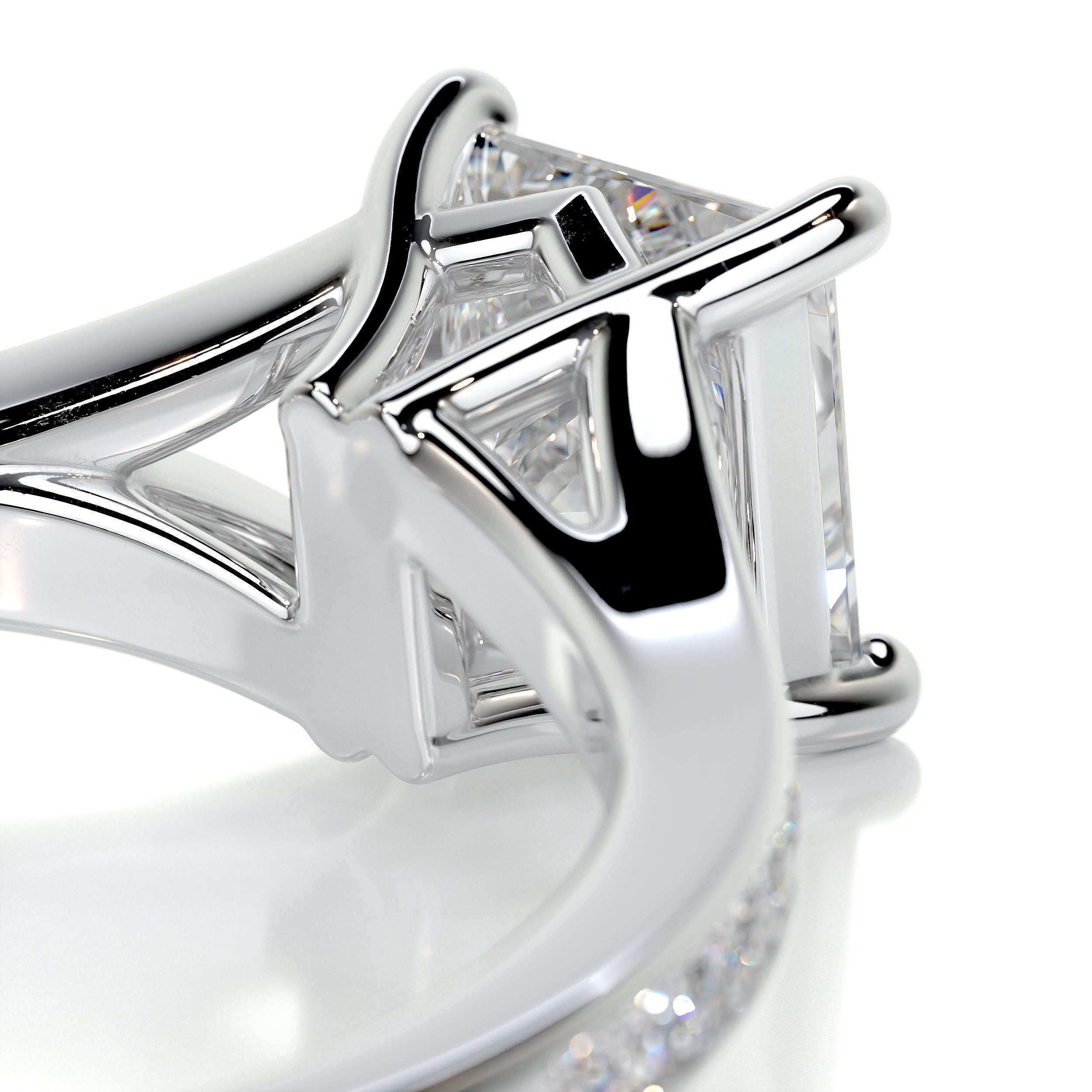 Alexandria Diamond Engagement Ring -18K White Gold