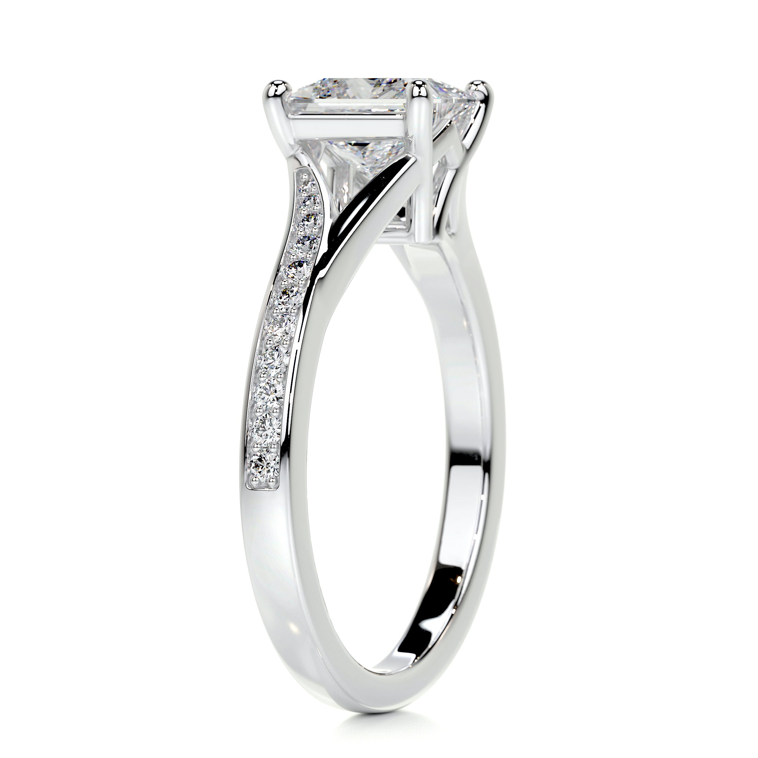 Alexandria Diamond Engagement Ring -14K White Gold