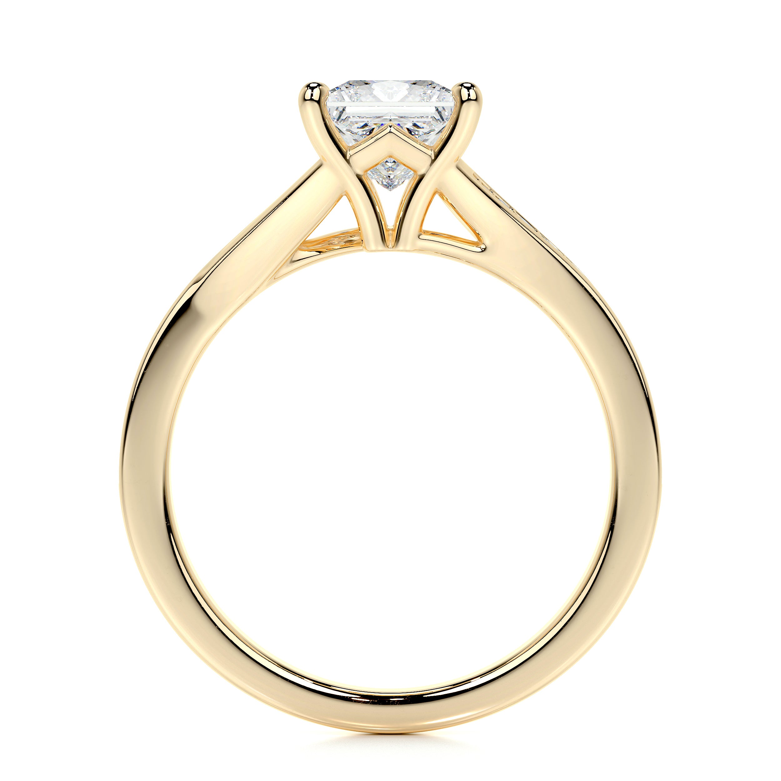 Alexandria Lab Grown Diamond Ring -18K Yellow Gold