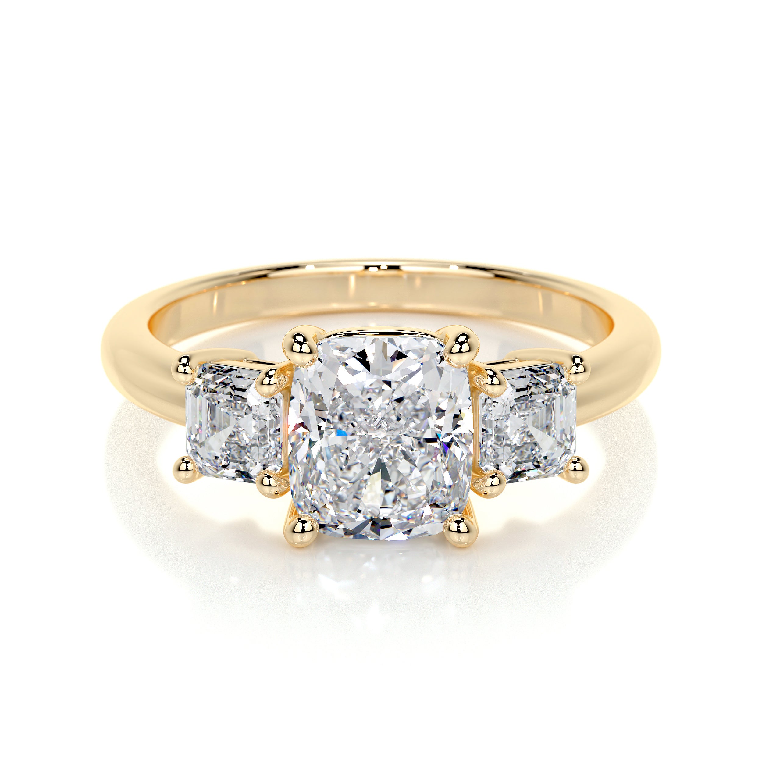 Amanda Lab Grown Diamond Ring -18K Yellow Gold