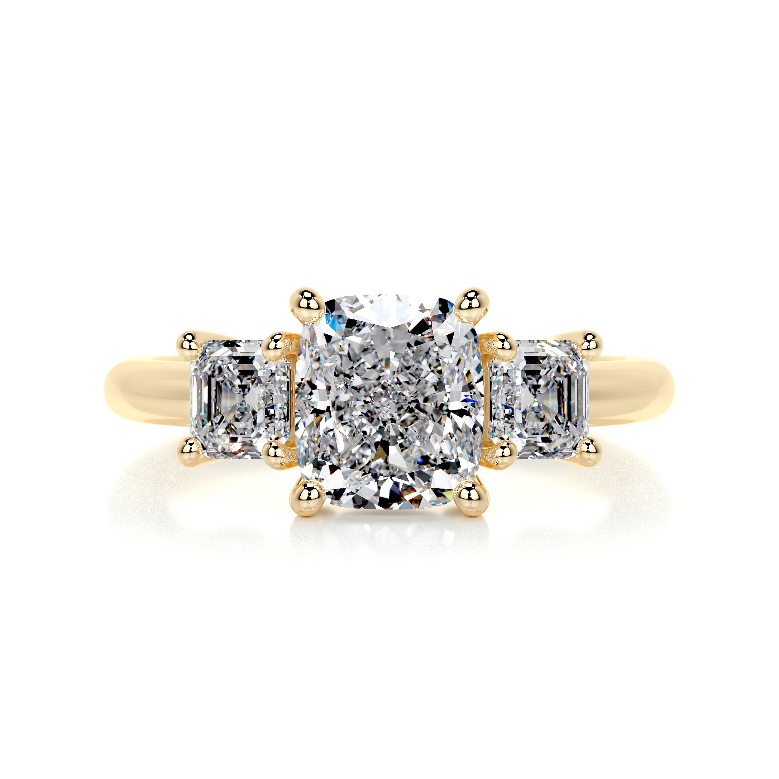 Amanda Diamond Engagement Ring -18K Yellow Gold