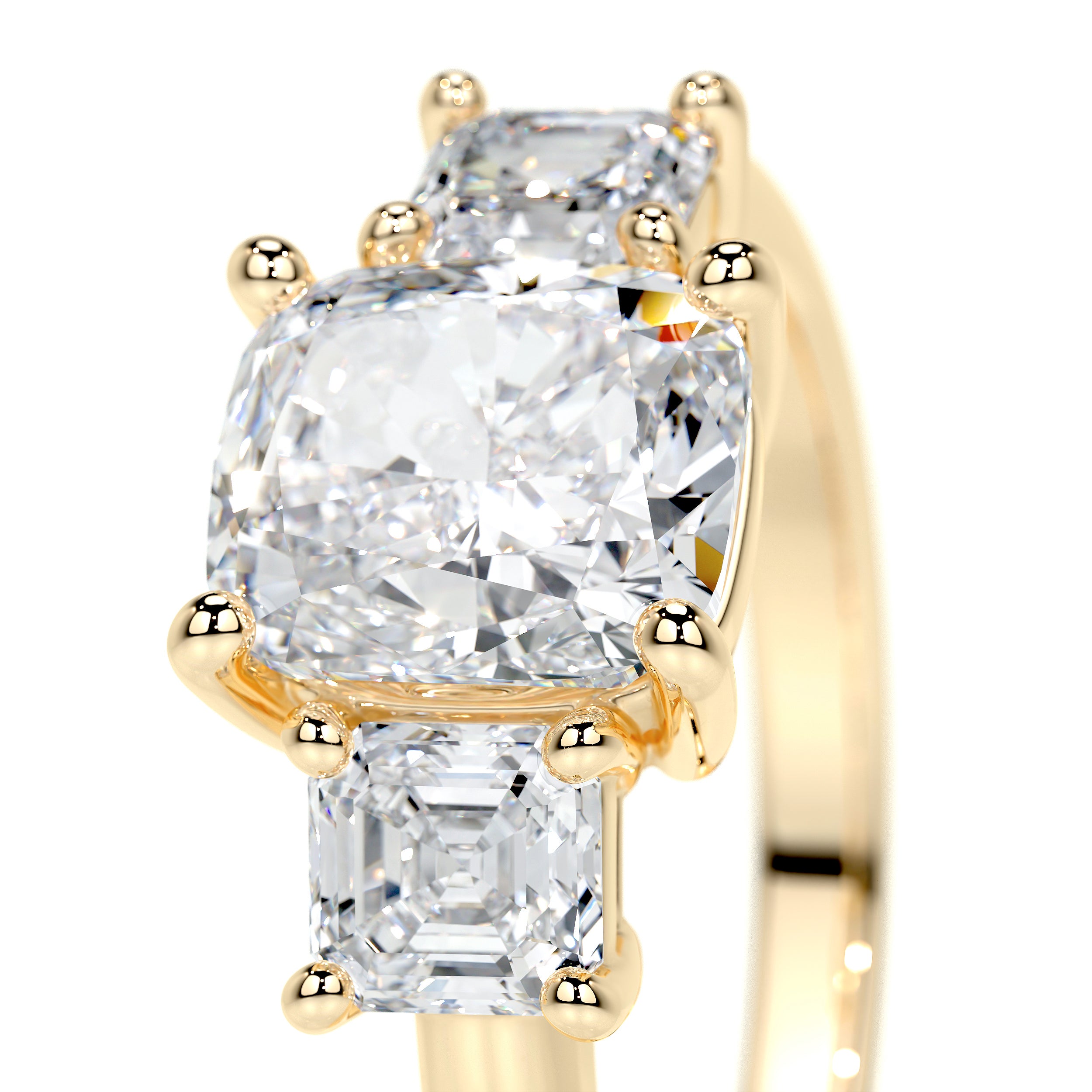 Amanda Lab Grown Diamond Ring -18K Yellow Gold