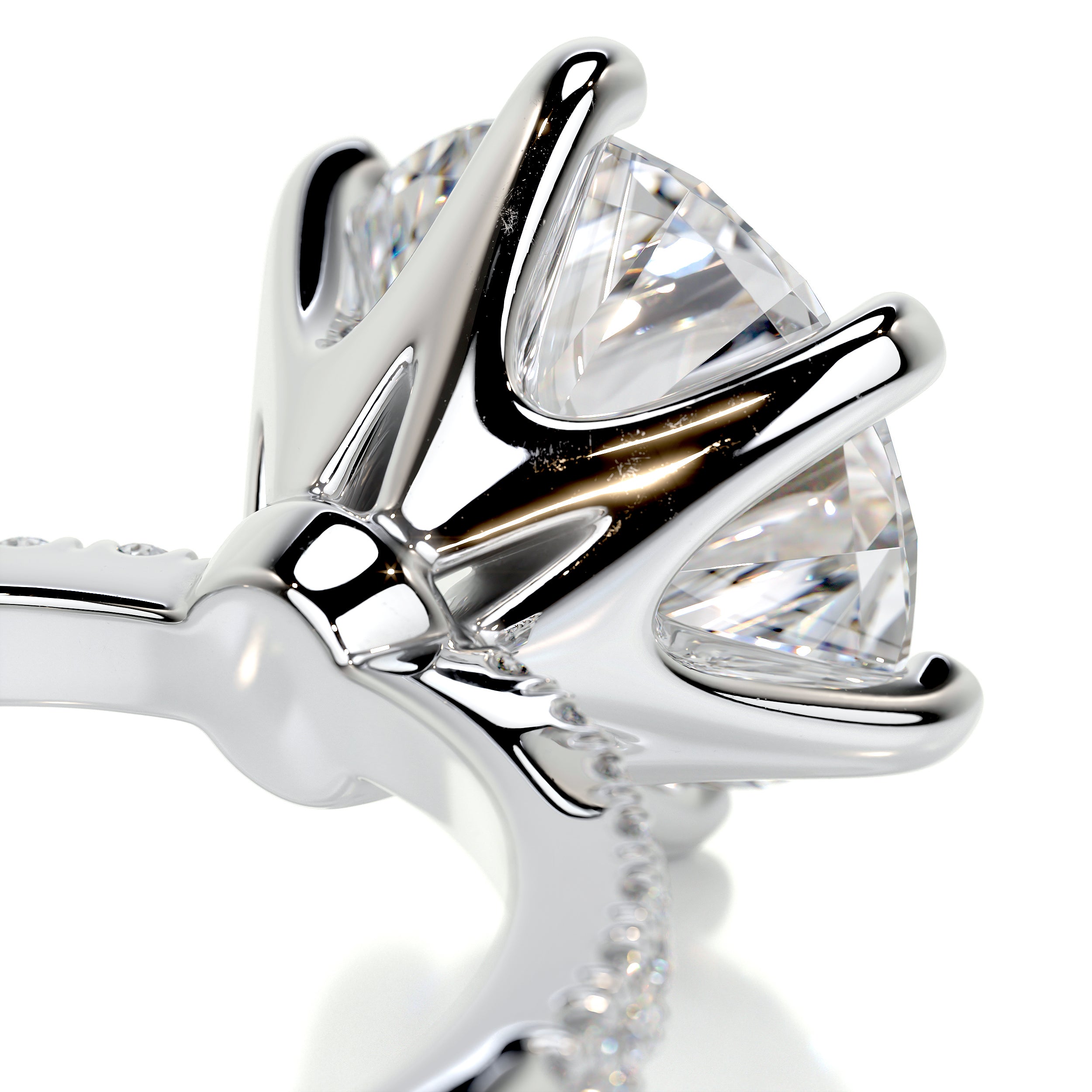 Samantha Diamond Engagement Ring -18K White Gold