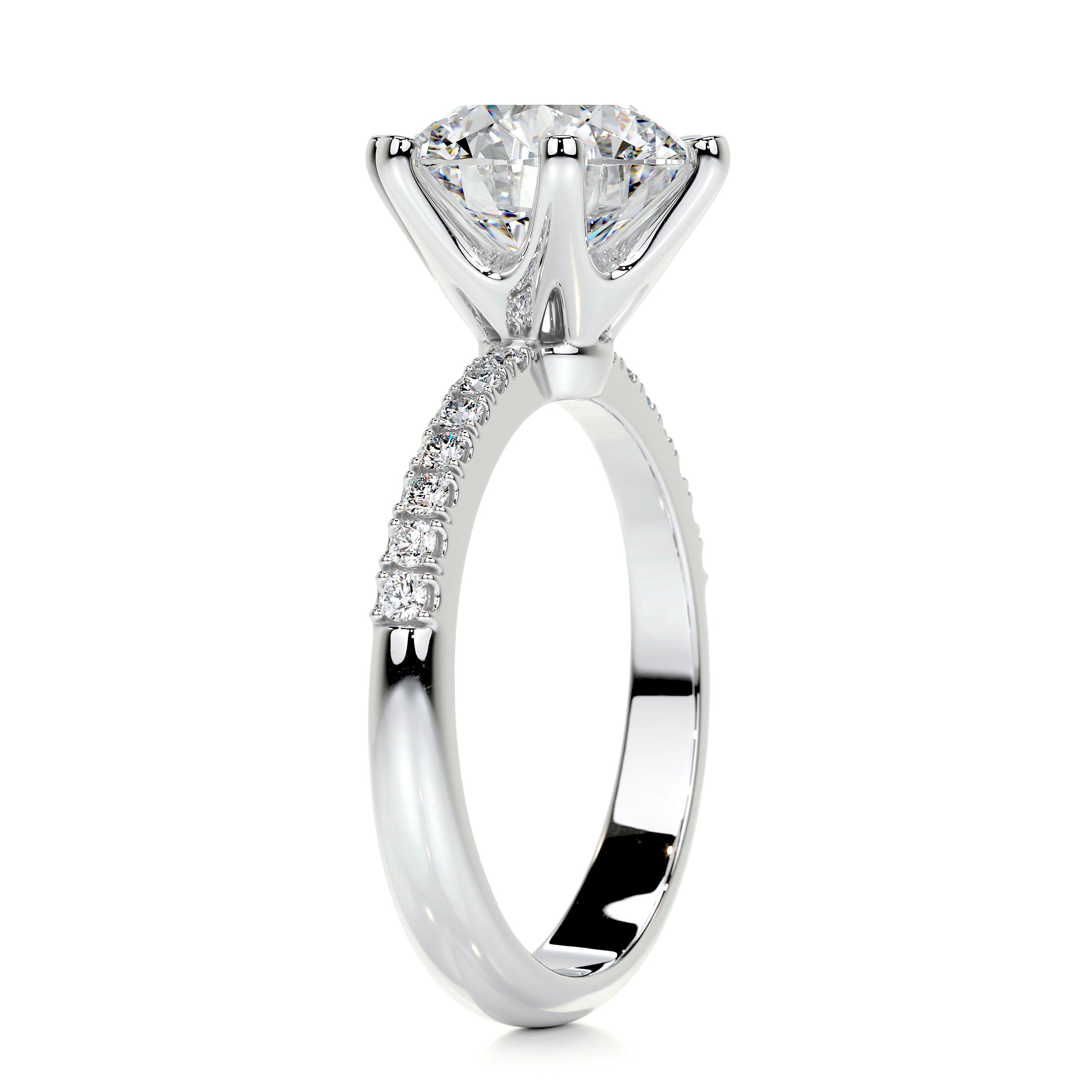 Samantha Diamond Engagement Ring -14K White Gold