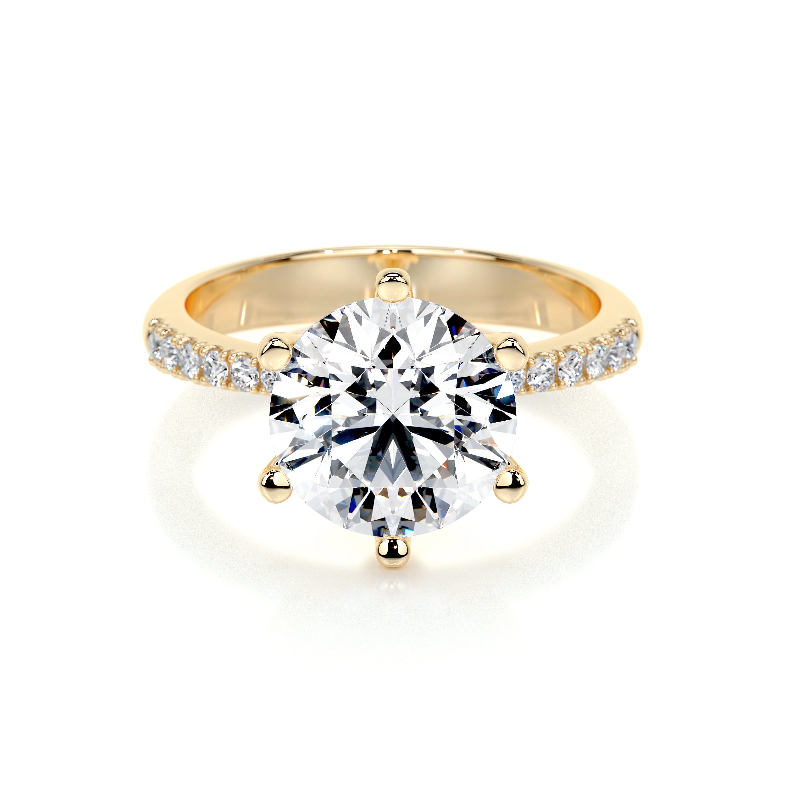 Samantha Lab Grown Diamond Ring -18K Yellow Gold