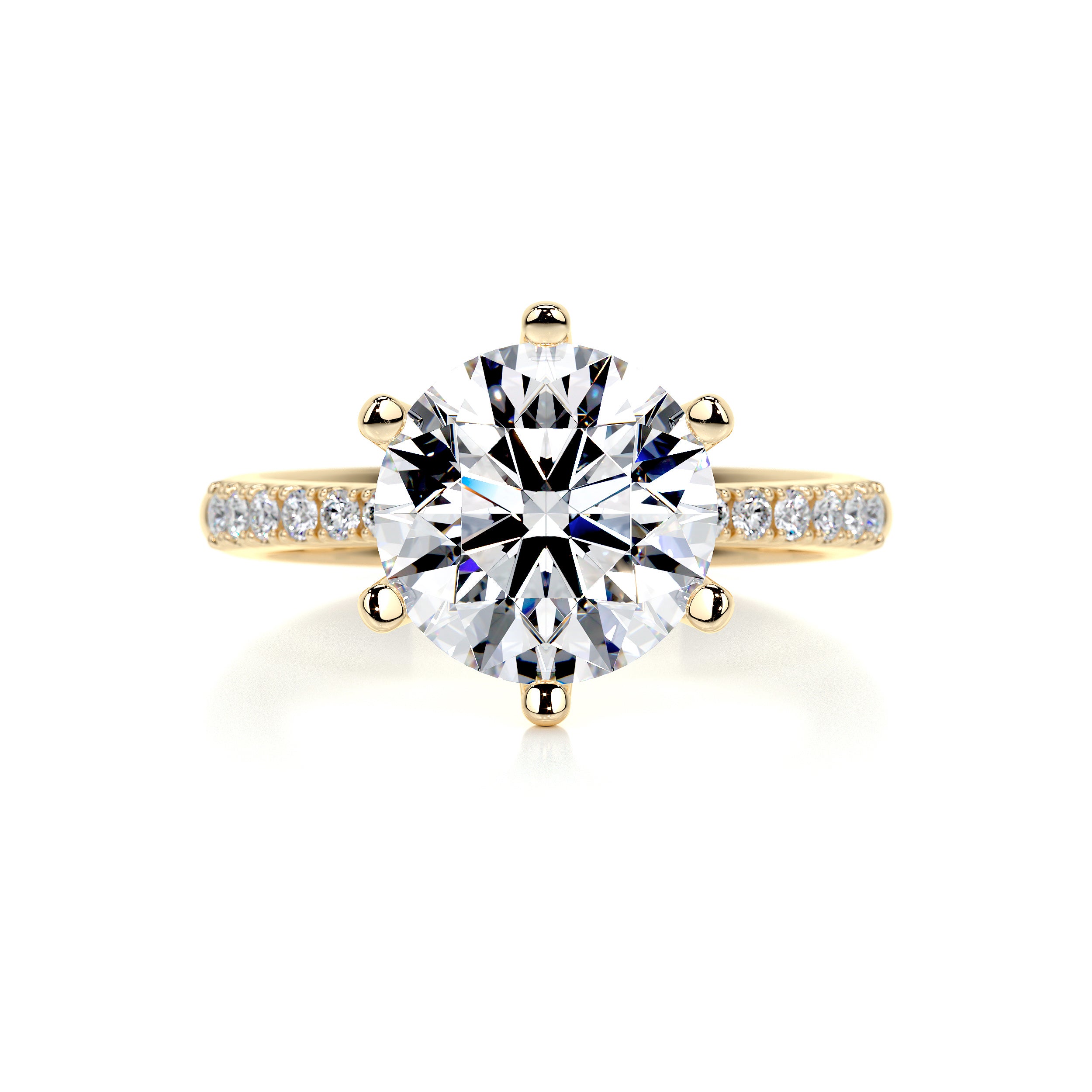 Samantha Diamond Engagement Ring -18K Yellow Gold
