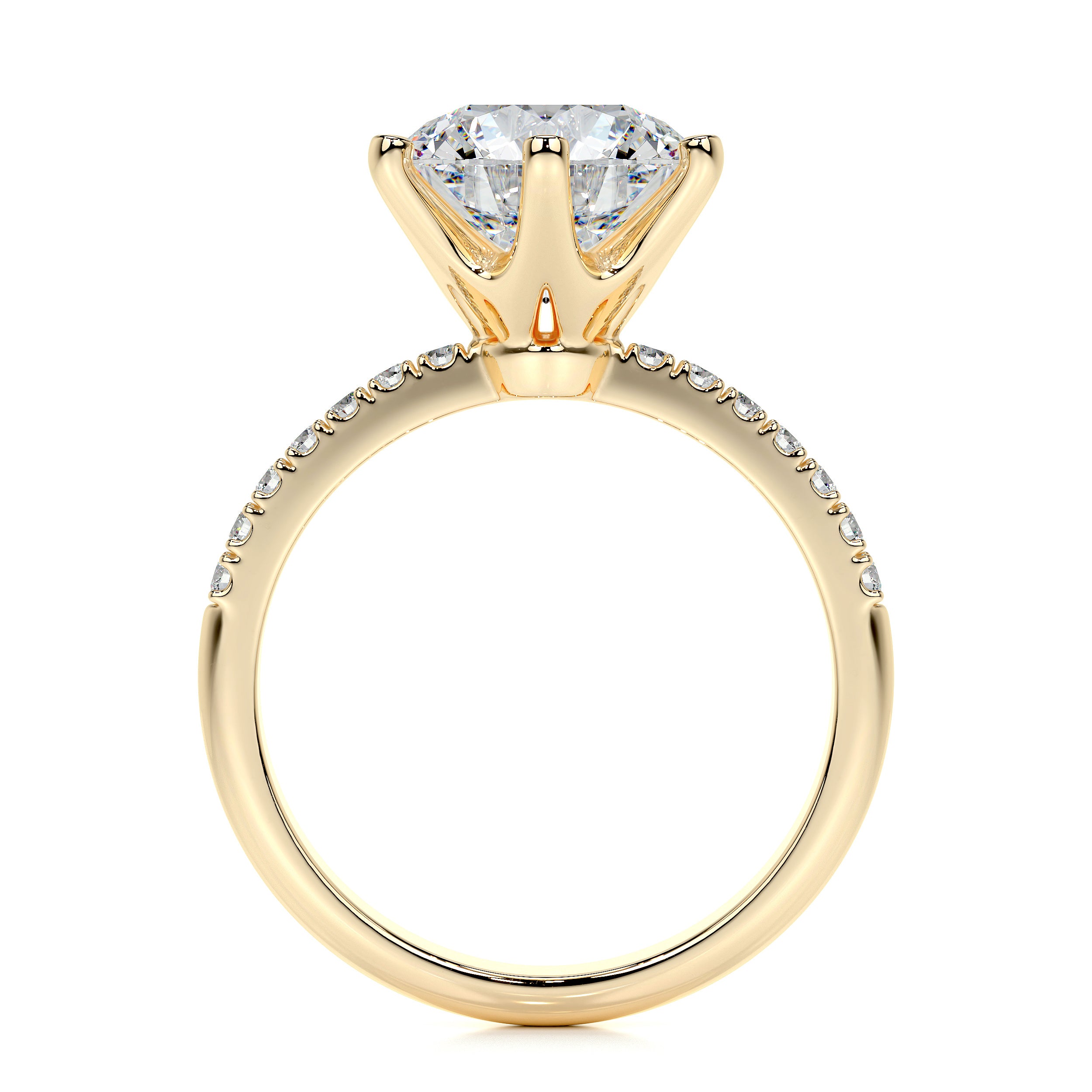 Samantha Lab Grown Diamond Ring -18K Yellow Gold