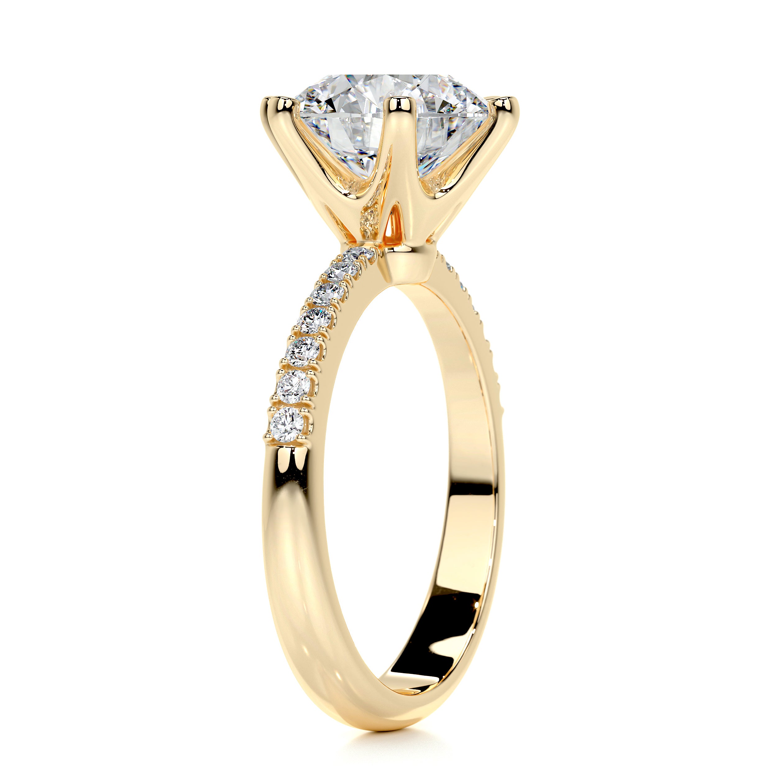 Samantha Diamond Engagement Ring -18K Yellow Gold