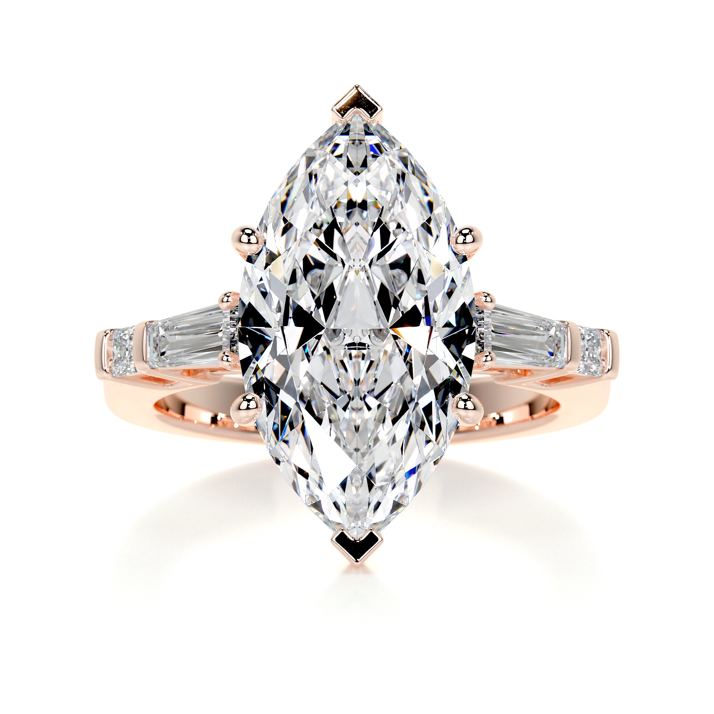 Tessa Diamond Engagement Ring -14K Rose Gold
