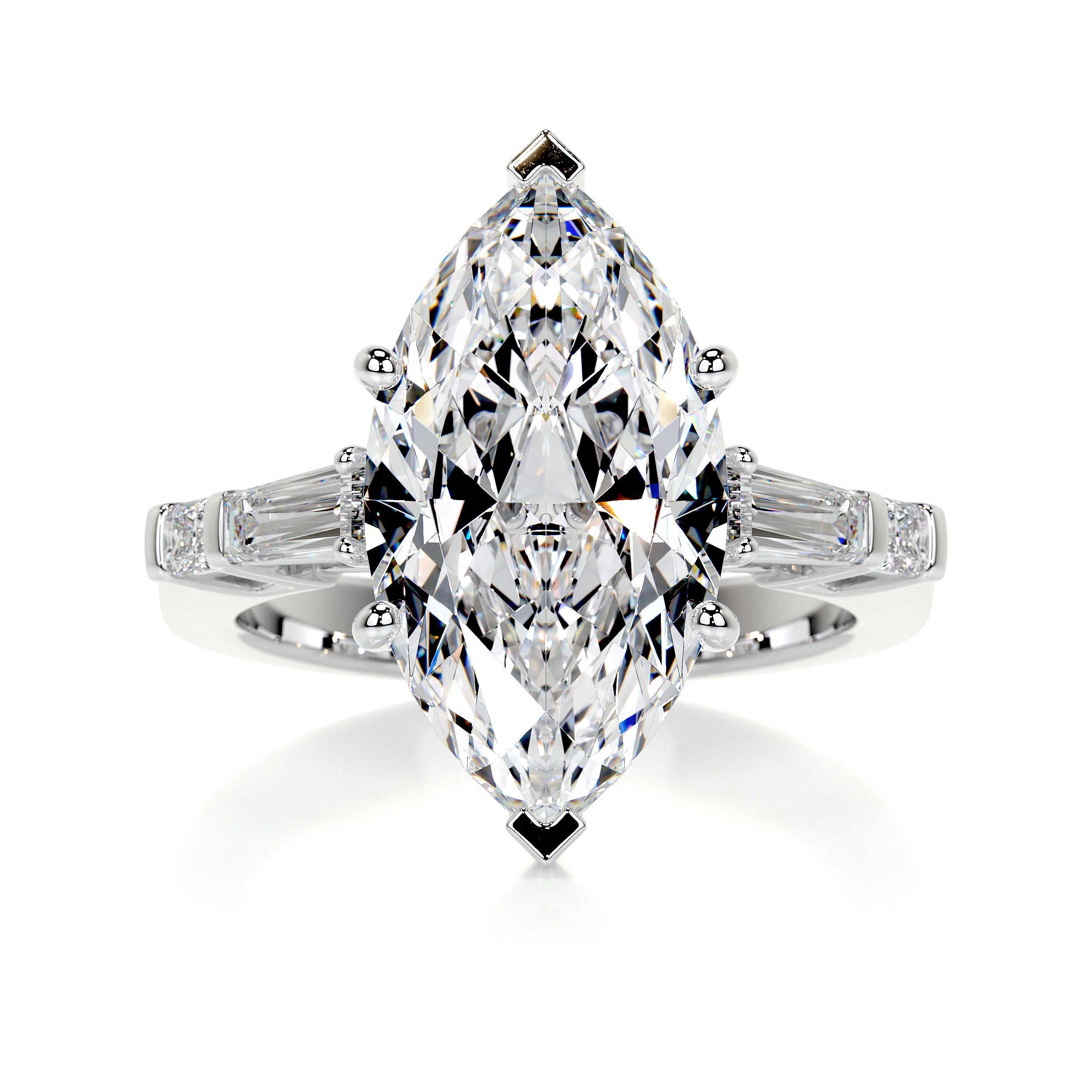 Tessa Diamond Engagement Ring -18K White Gold