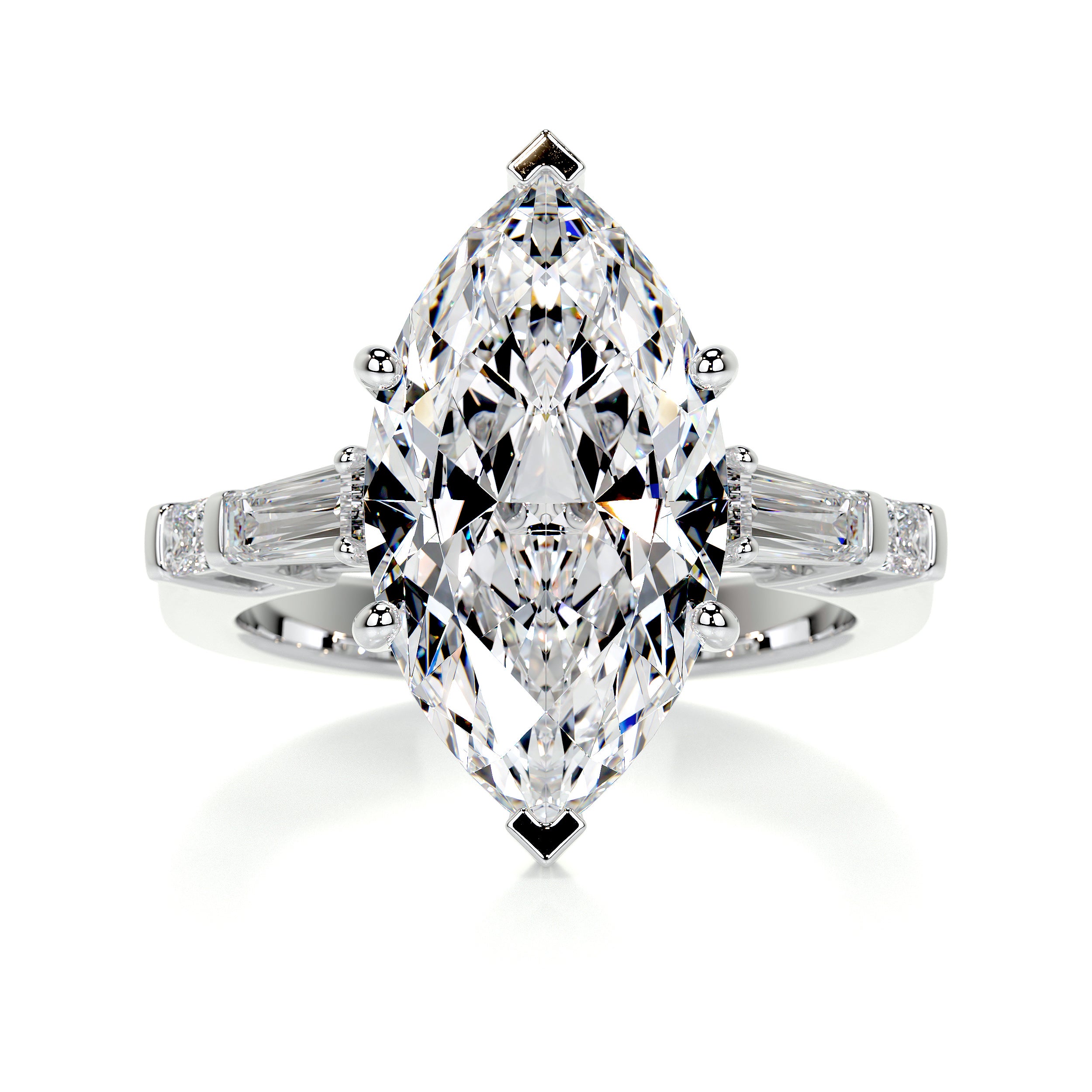 Tessa Diamond Engagement Ring -14K White Gold