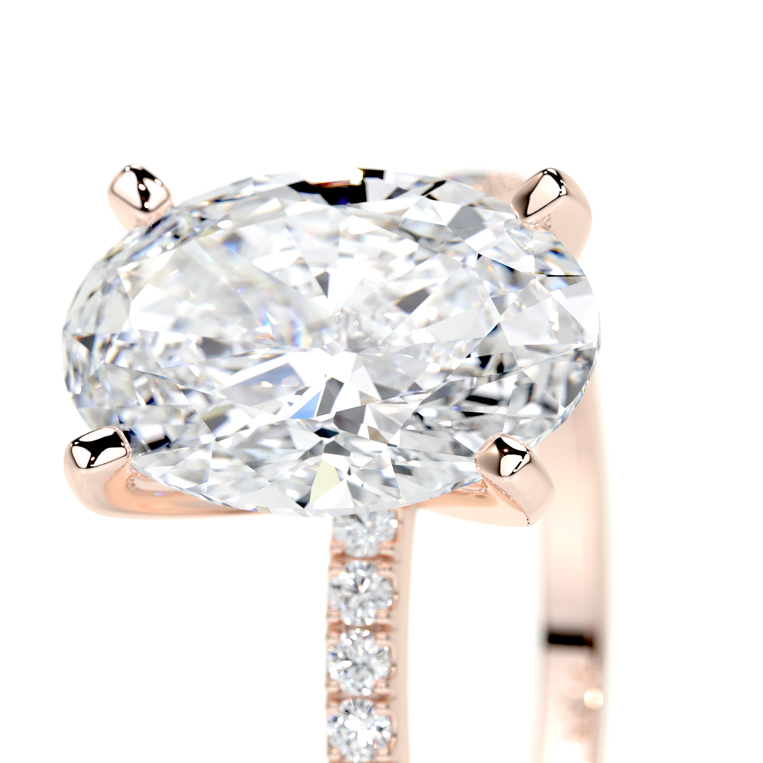 Stephanie Lab Grown Diamond Ring -14K Rose Gold