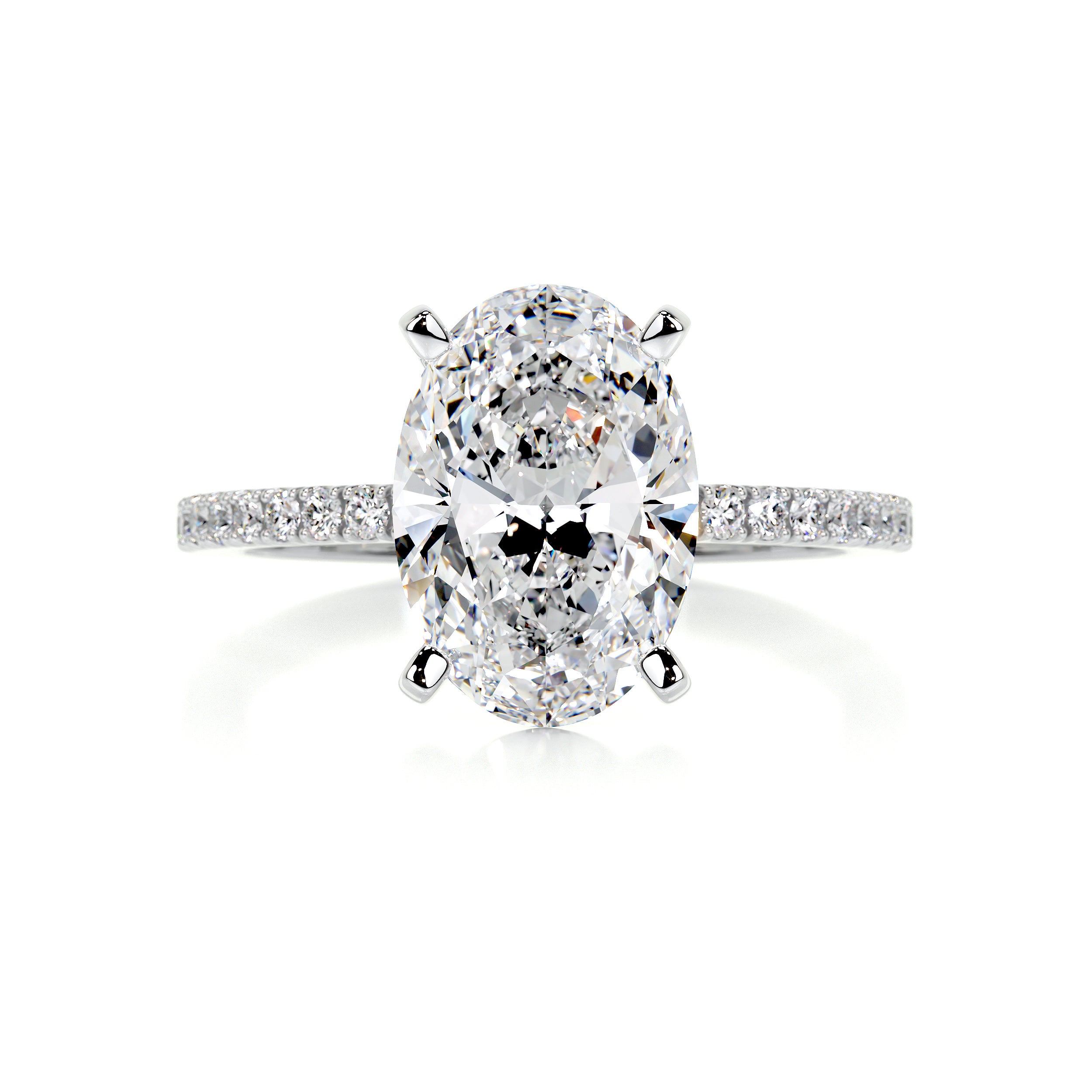 Stephanie Diamond Engagement Ring -14K White Gold