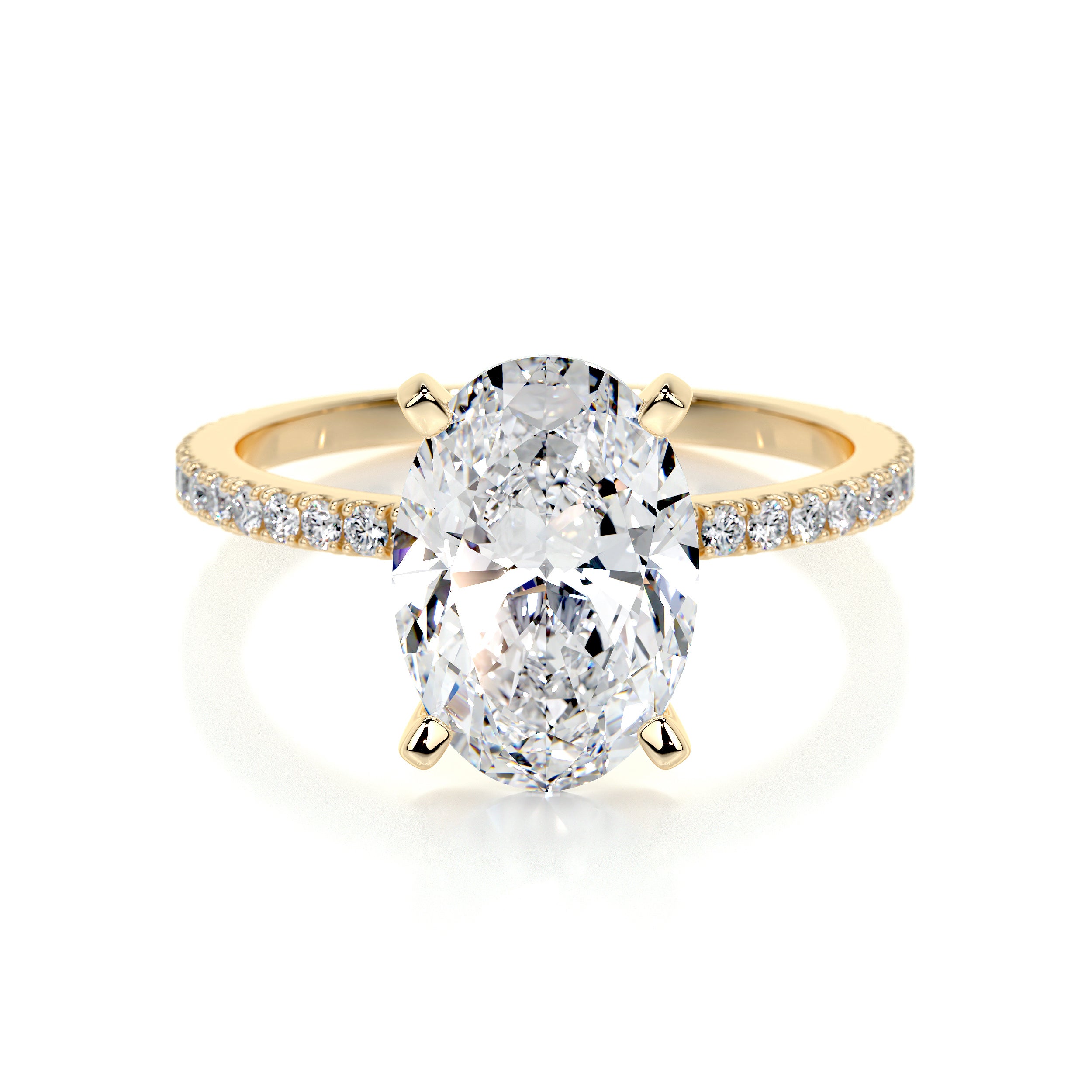 Stephanie Lab Grown Diamond Ring -18K Yellow Gold