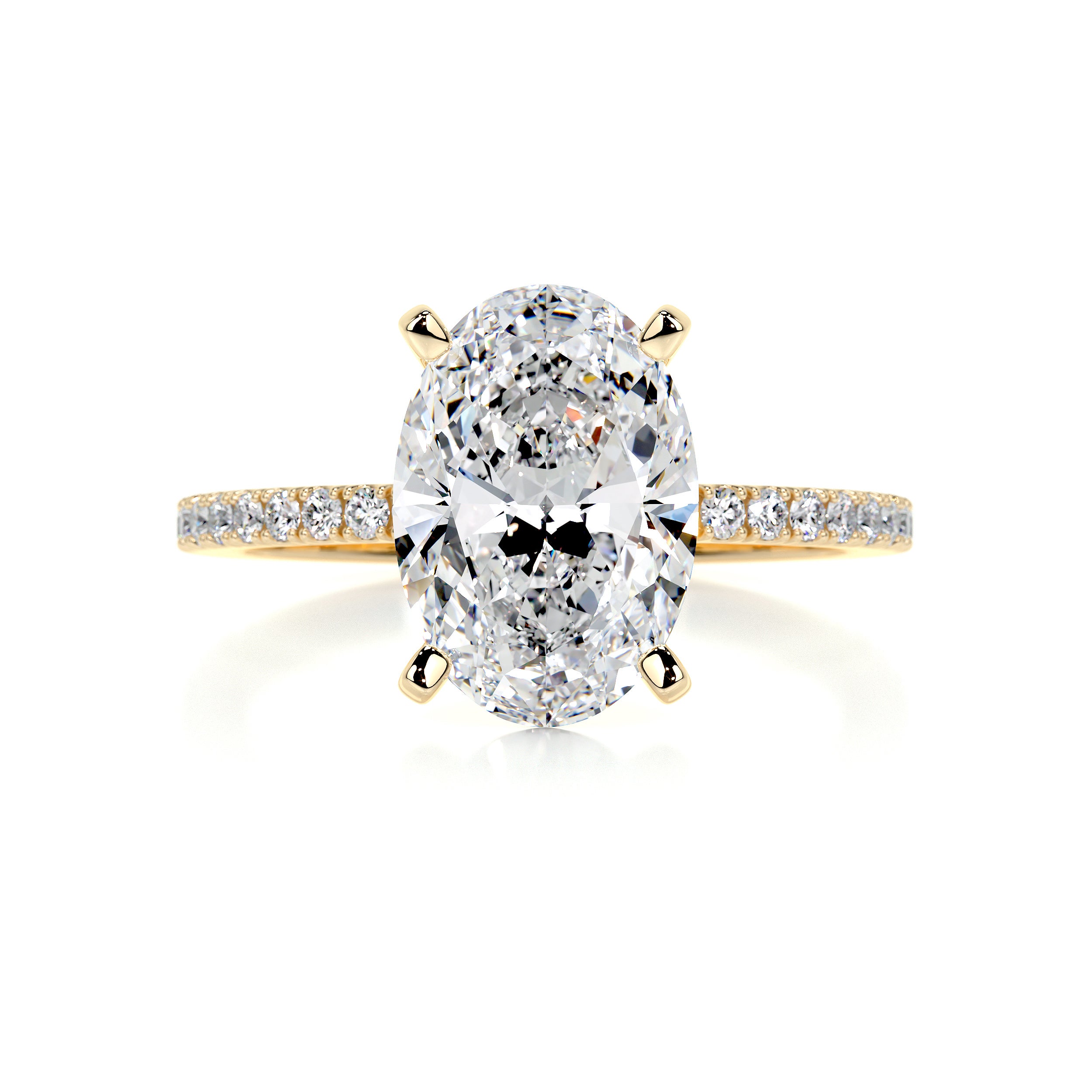 Stephanie Diamond Engagement Ring -18K Yellow Gold