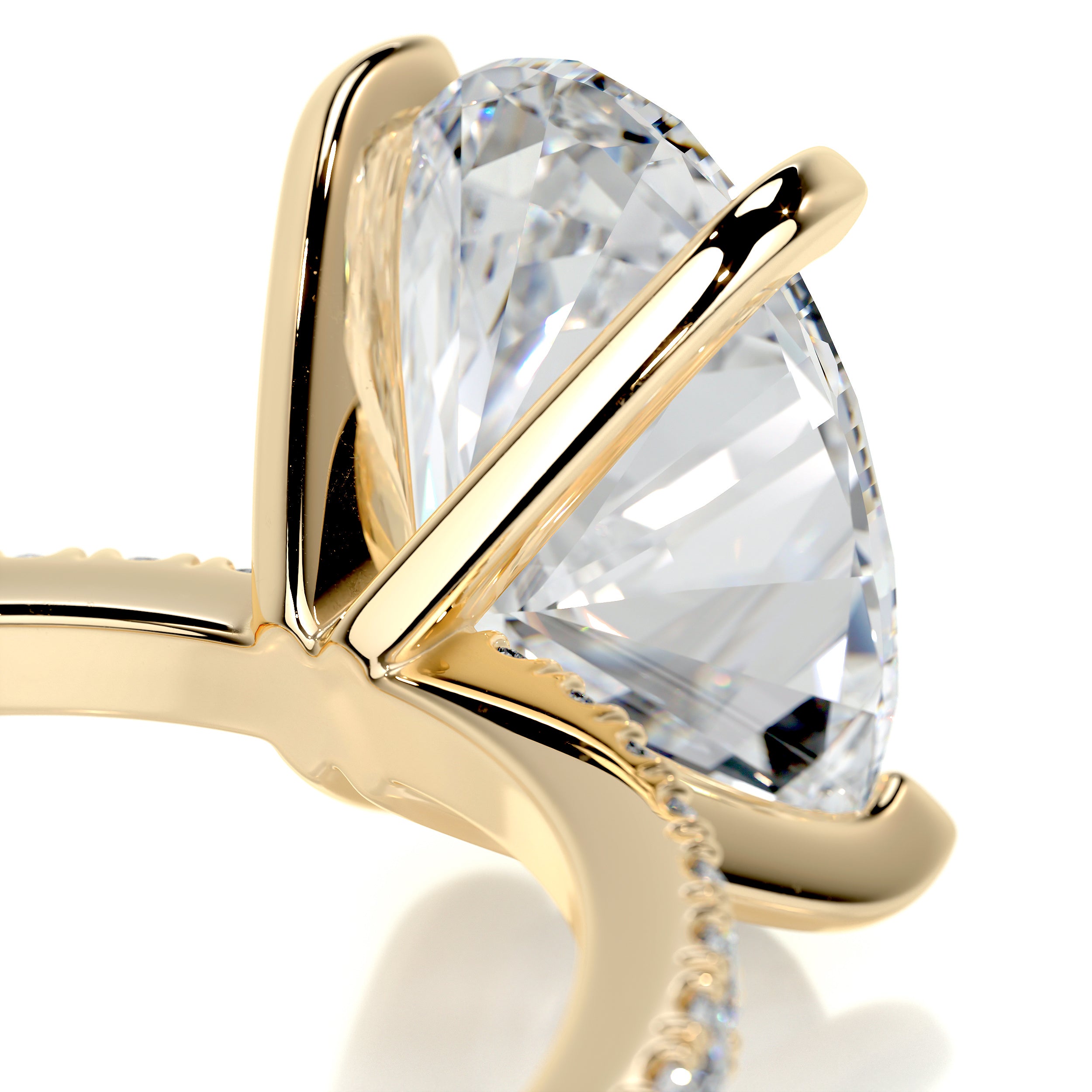 Stephanie Diamond Engagement Ring -18K Yellow Gold