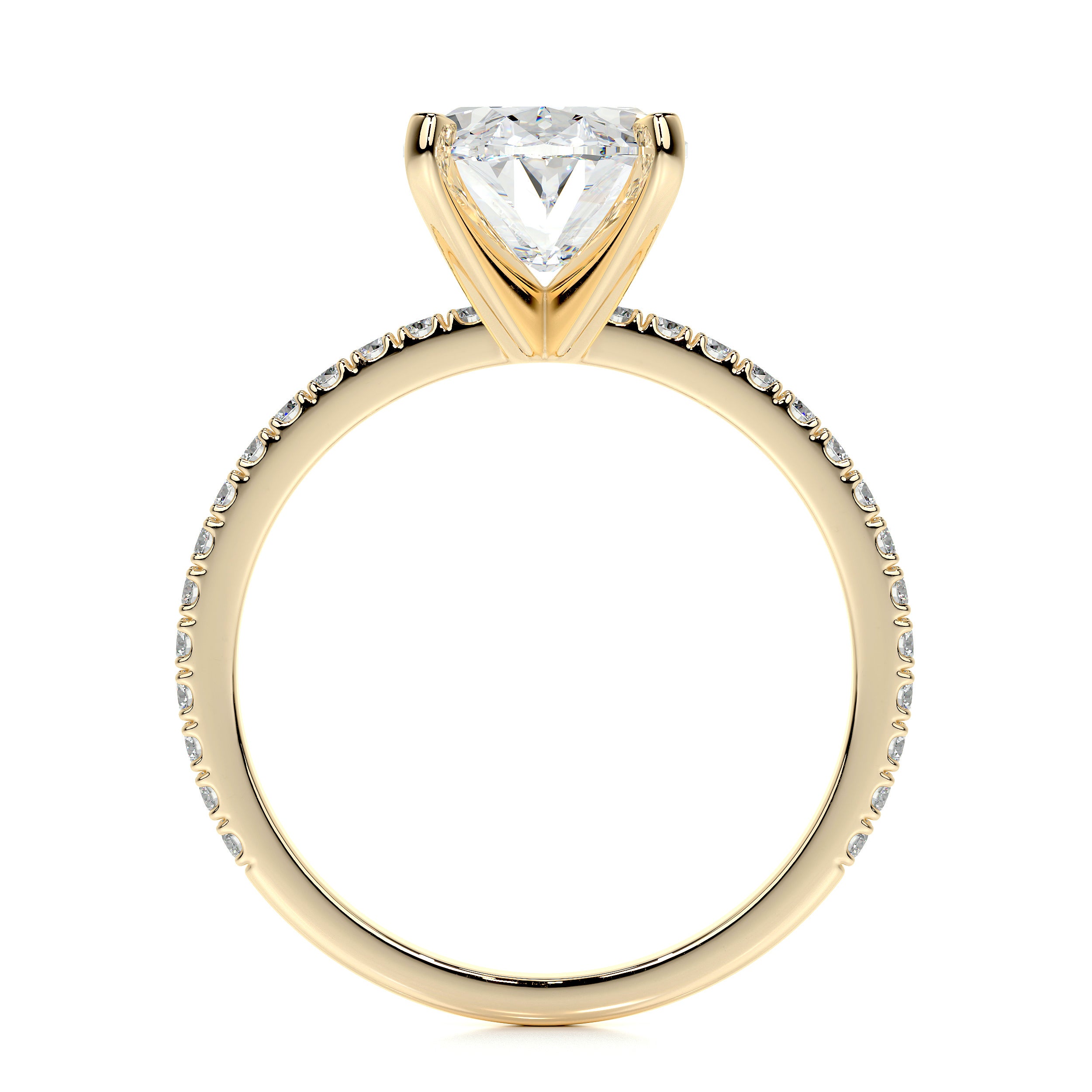 Stephanie Lab Grown Diamond Ring -18K Yellow Gold