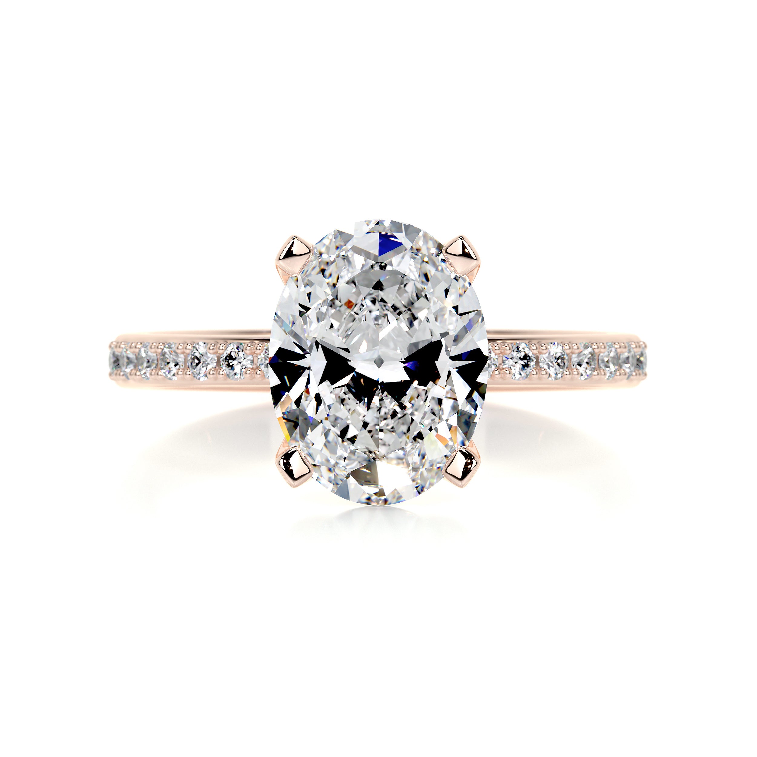 Samantha Diamond Engagement Ring -14K Rose Gold