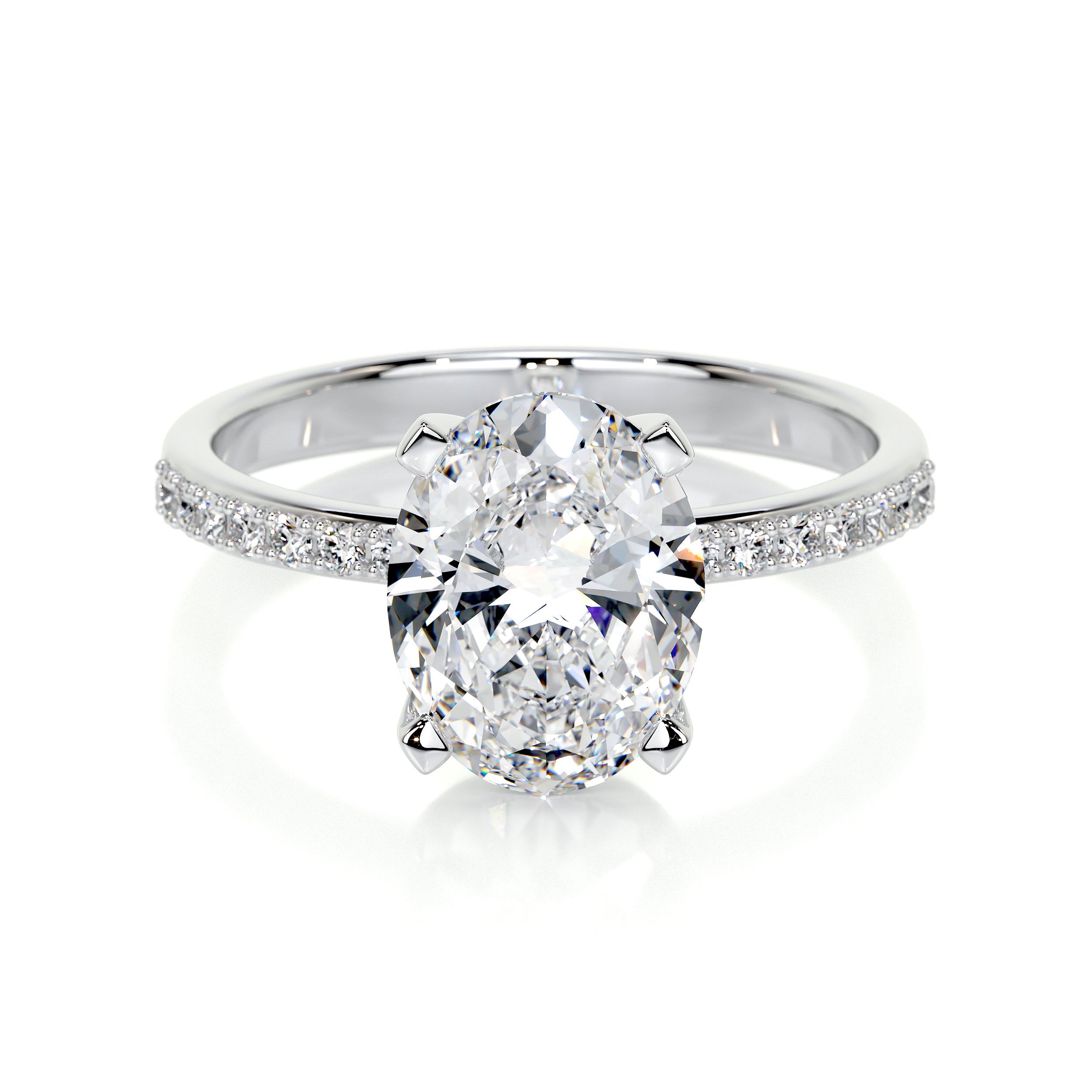 Samantha Lab Grown Diamond Ring -14K White Gold