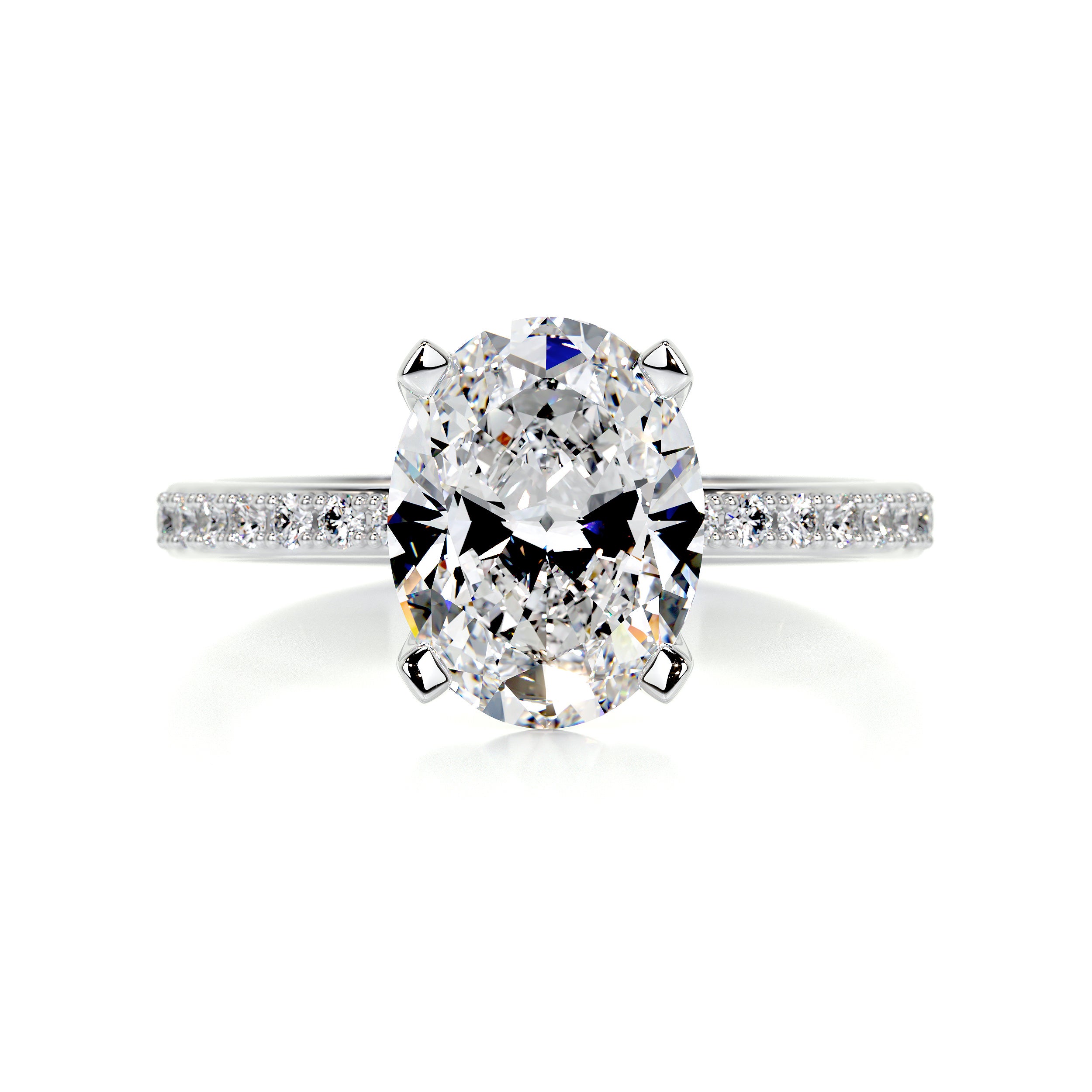 Samantha Diamond Engagement Ring -14K White Gold