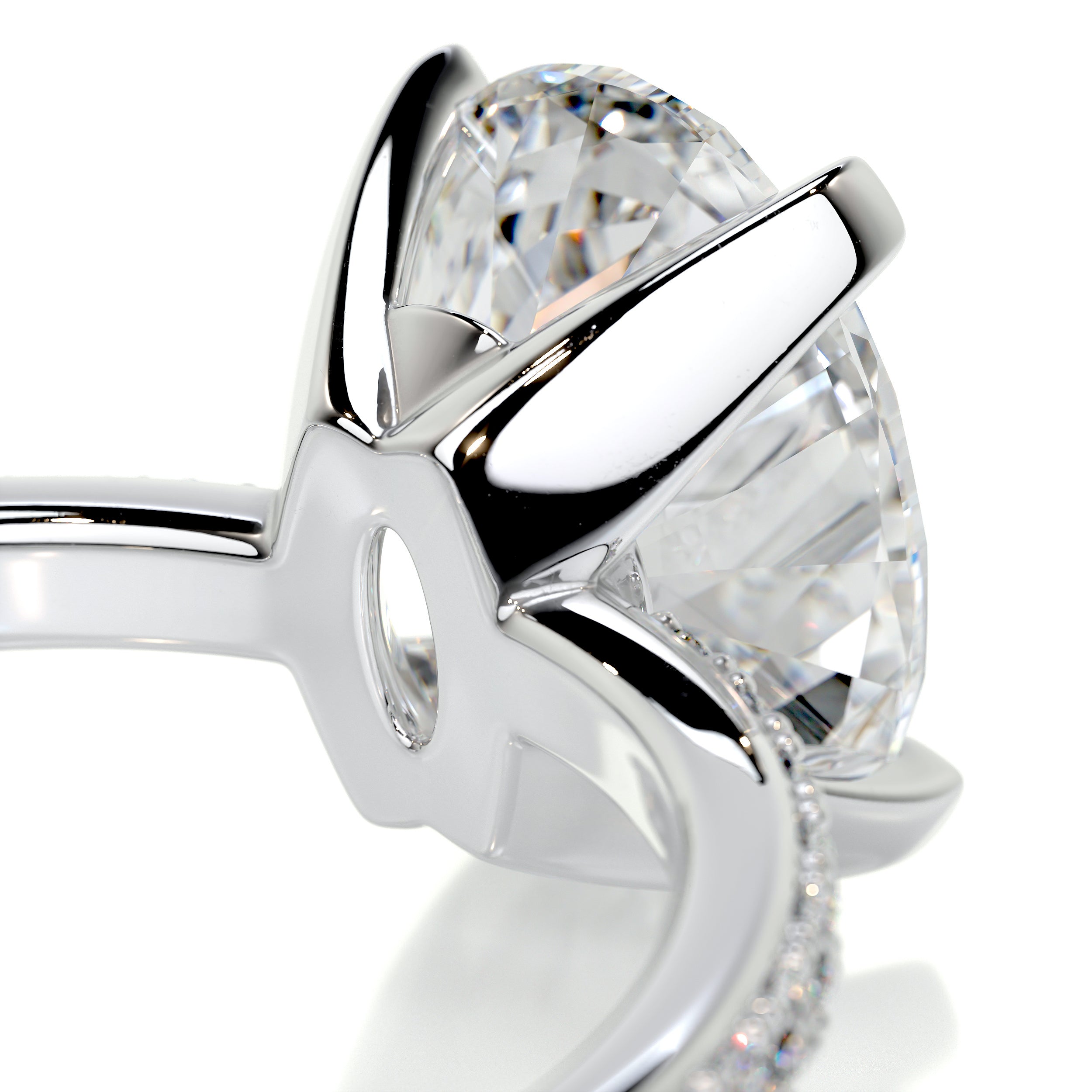 Samantha Diamond Engagement Ring -14K White Gold