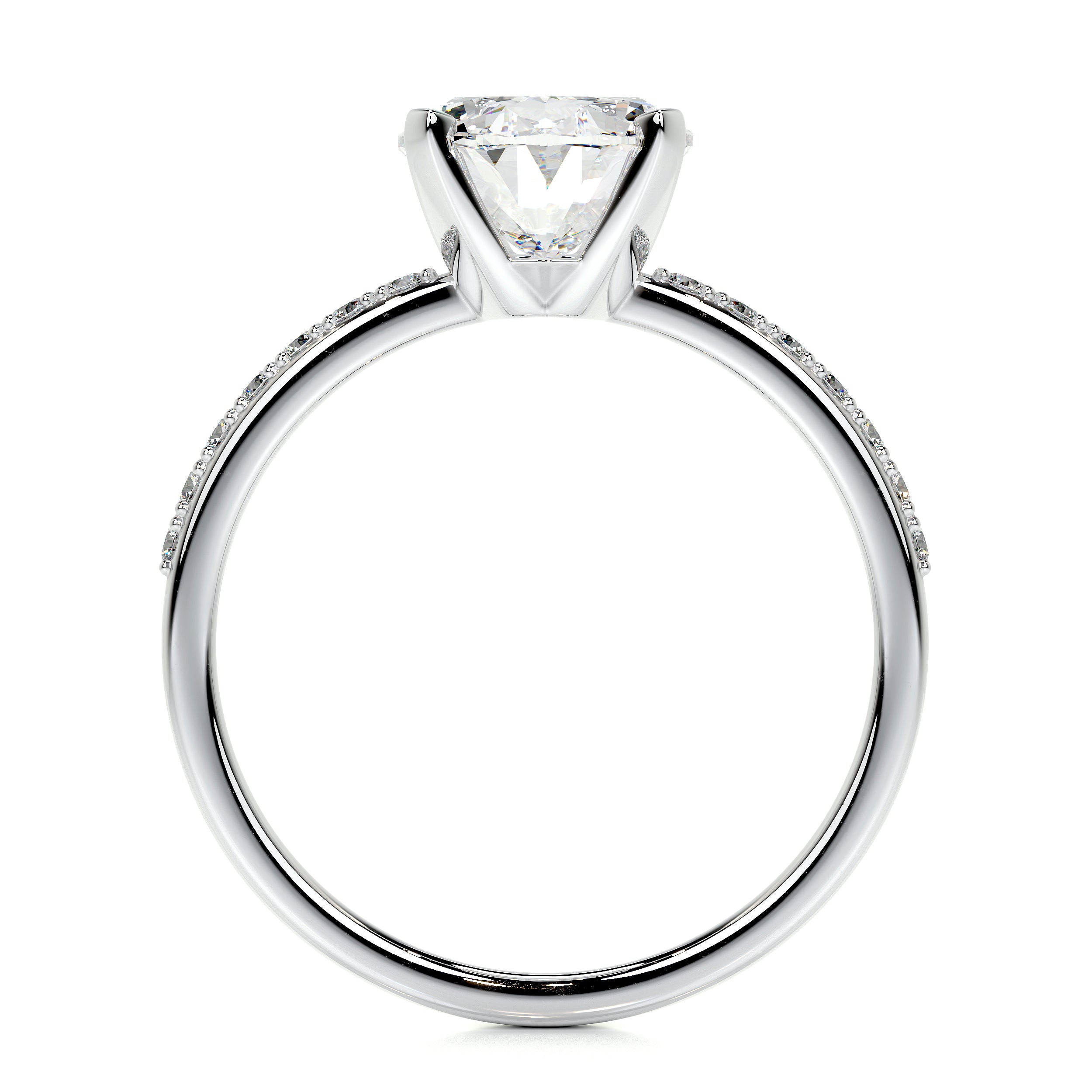 Samantha Lab Grown Diamond Ring -14K White Gold