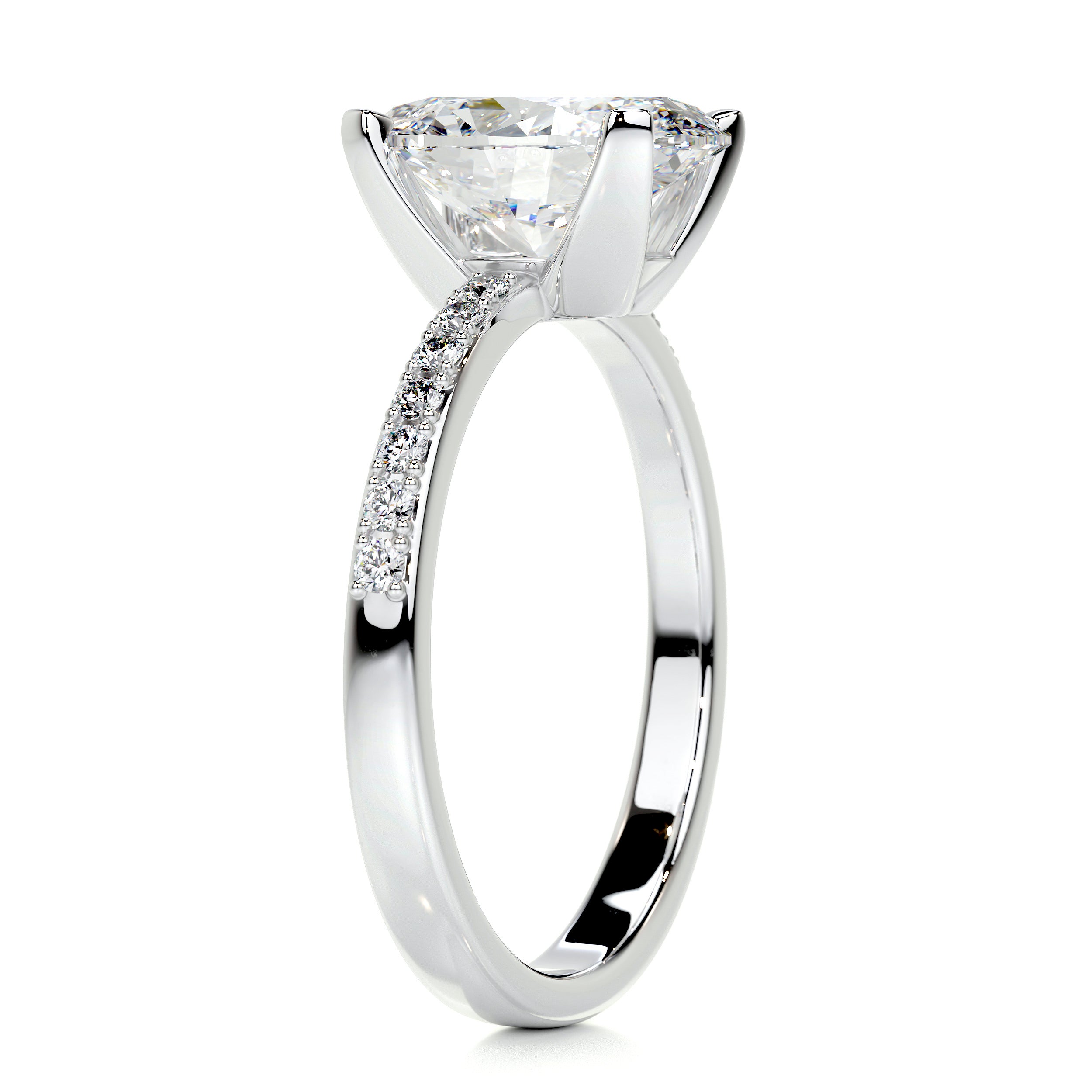 Samantha Diamond Engagement Ring -14K White Gold