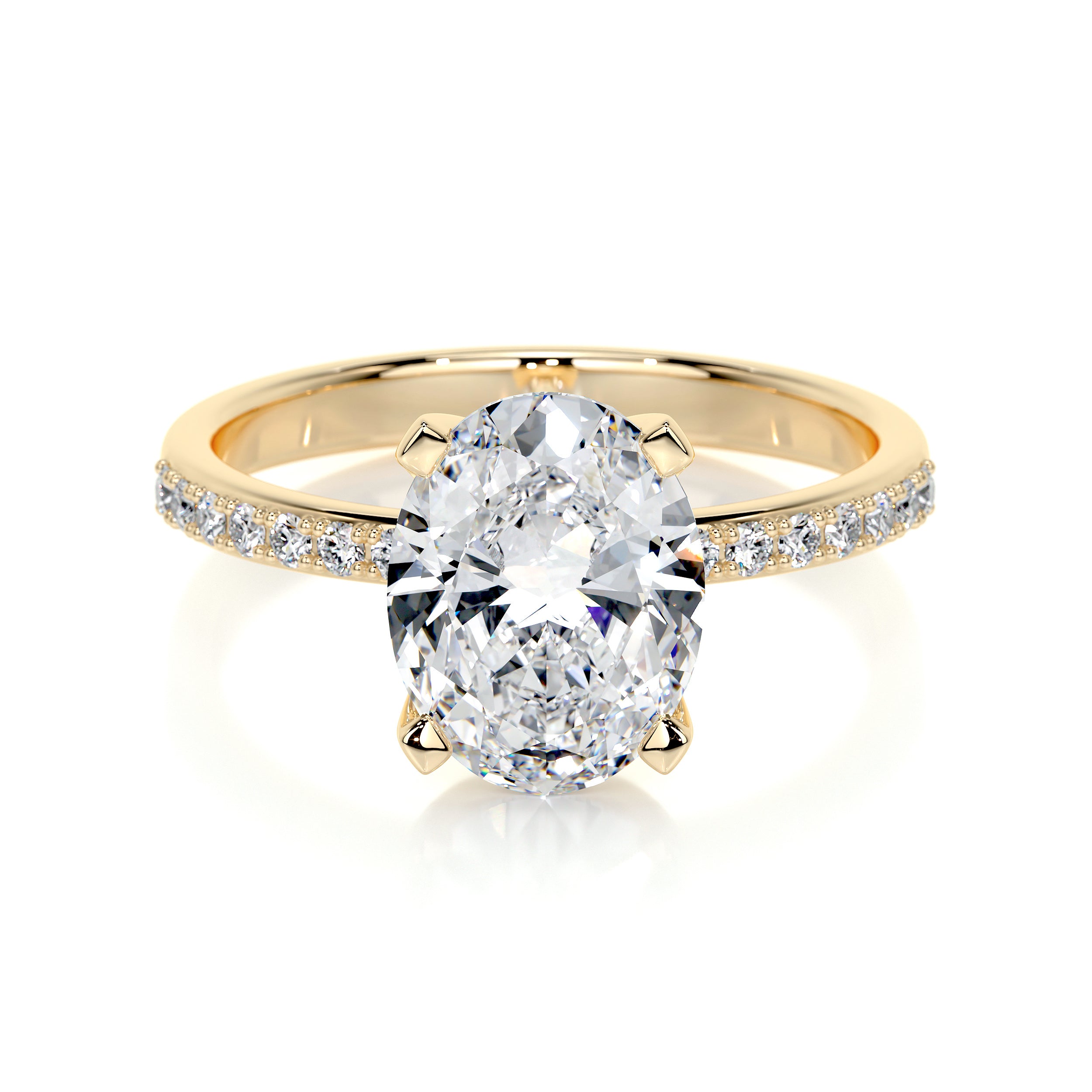 Samantha Lab Grown Diamond Ring -18K Yellow Gold