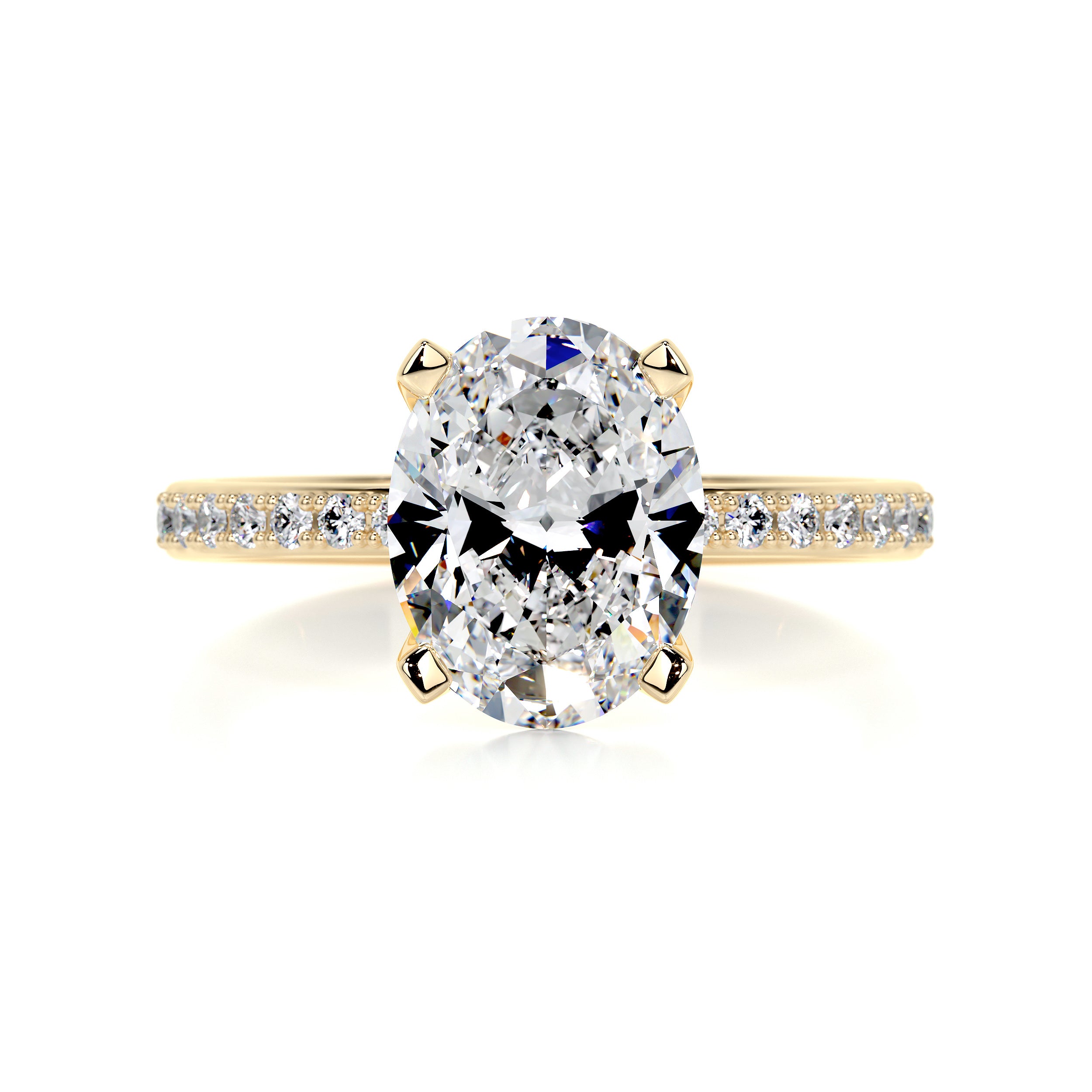 Samantha Diamond Engagement Ring -18K Yellow Gold
