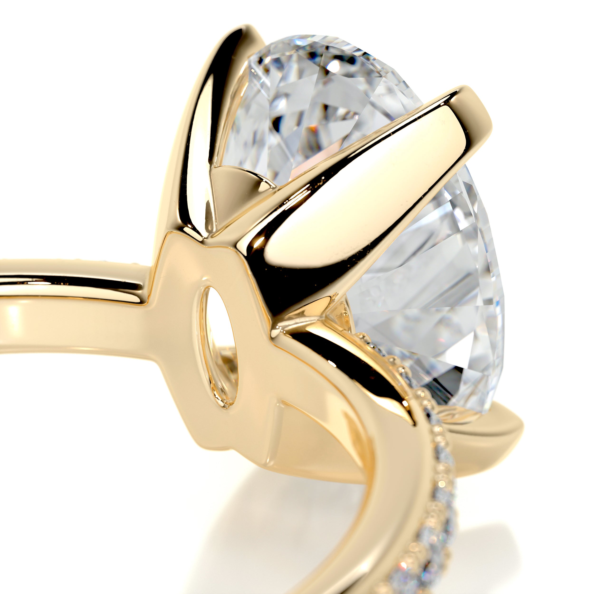 Samantha Diamond Engagement Ring -18K Yellow Gold
