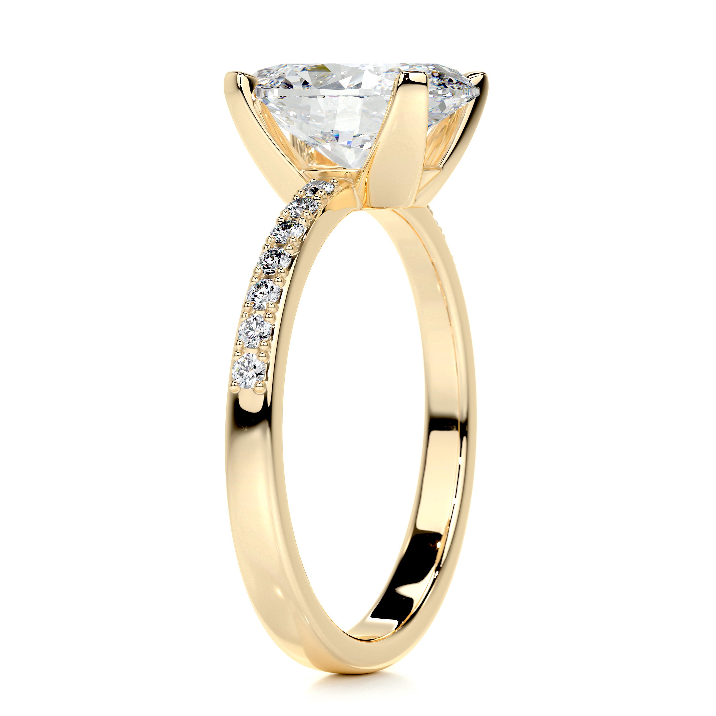 Samantha Diamond Engagement Ring -18K Yellow Gold