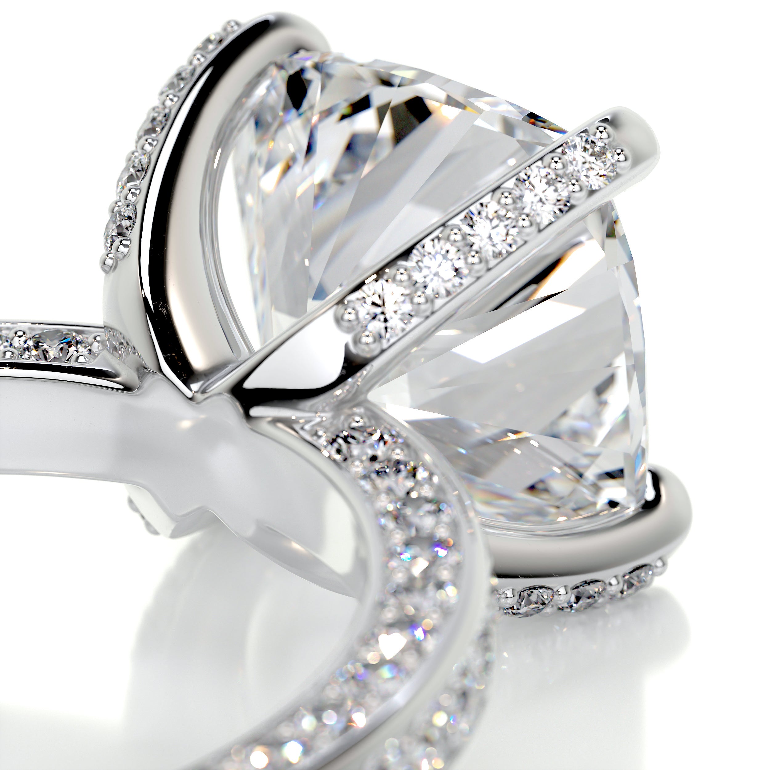 Lyric Diamond Engagement Ring -Platinum