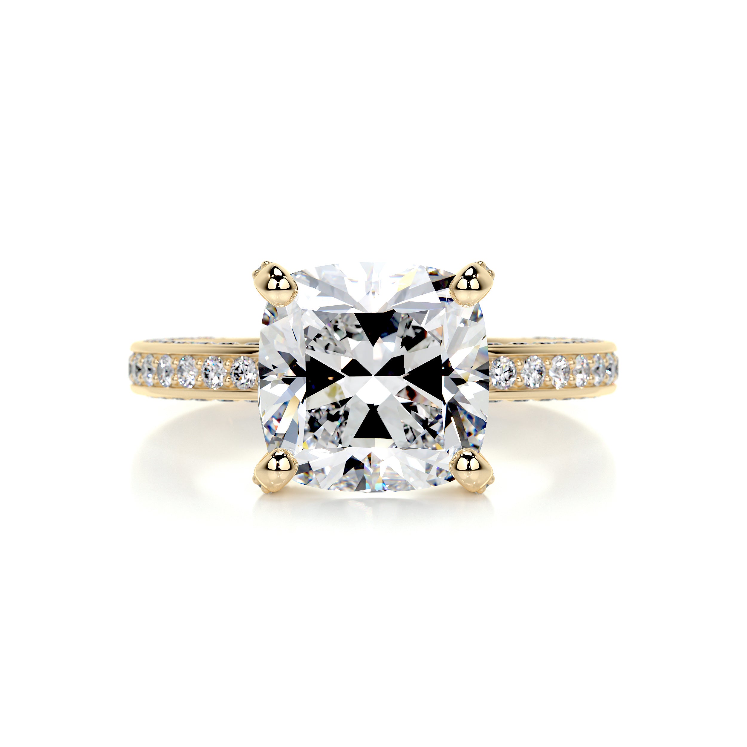 Lyric Diamond Engagement Ring -18K Yellow Gold