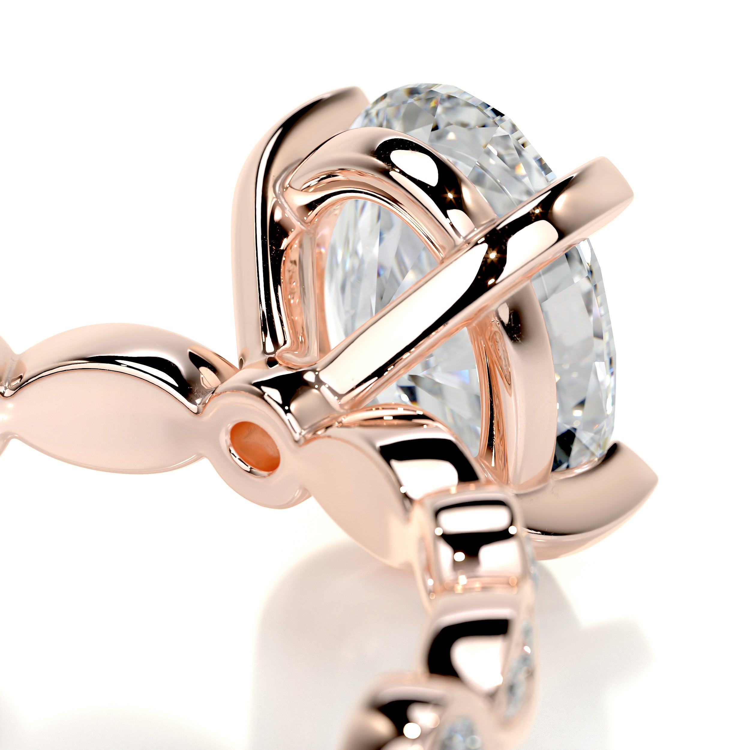 Amelia Diamond Engagement Ring -14K Rose Gold