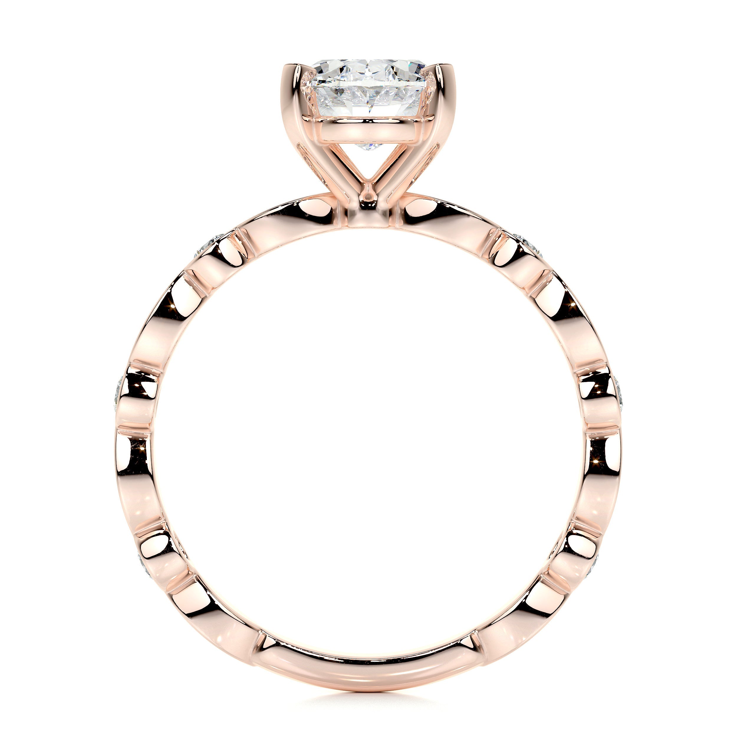Amelia Lab Grown Diamond Ring (2.5 Carat) -14K Rose Gold