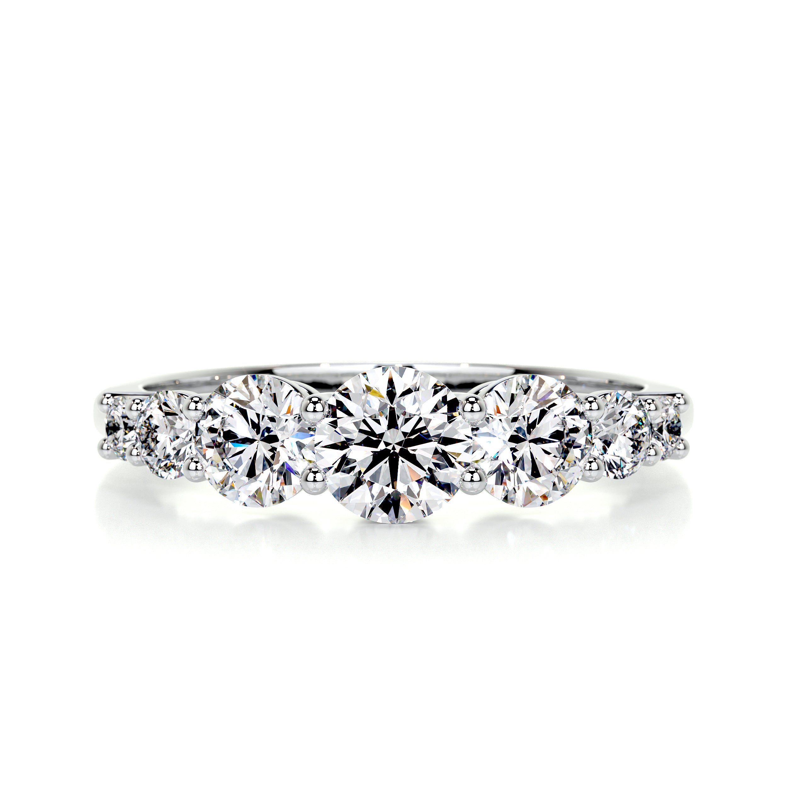 Makenzi Diamond Engagement Ring -18K White Gold