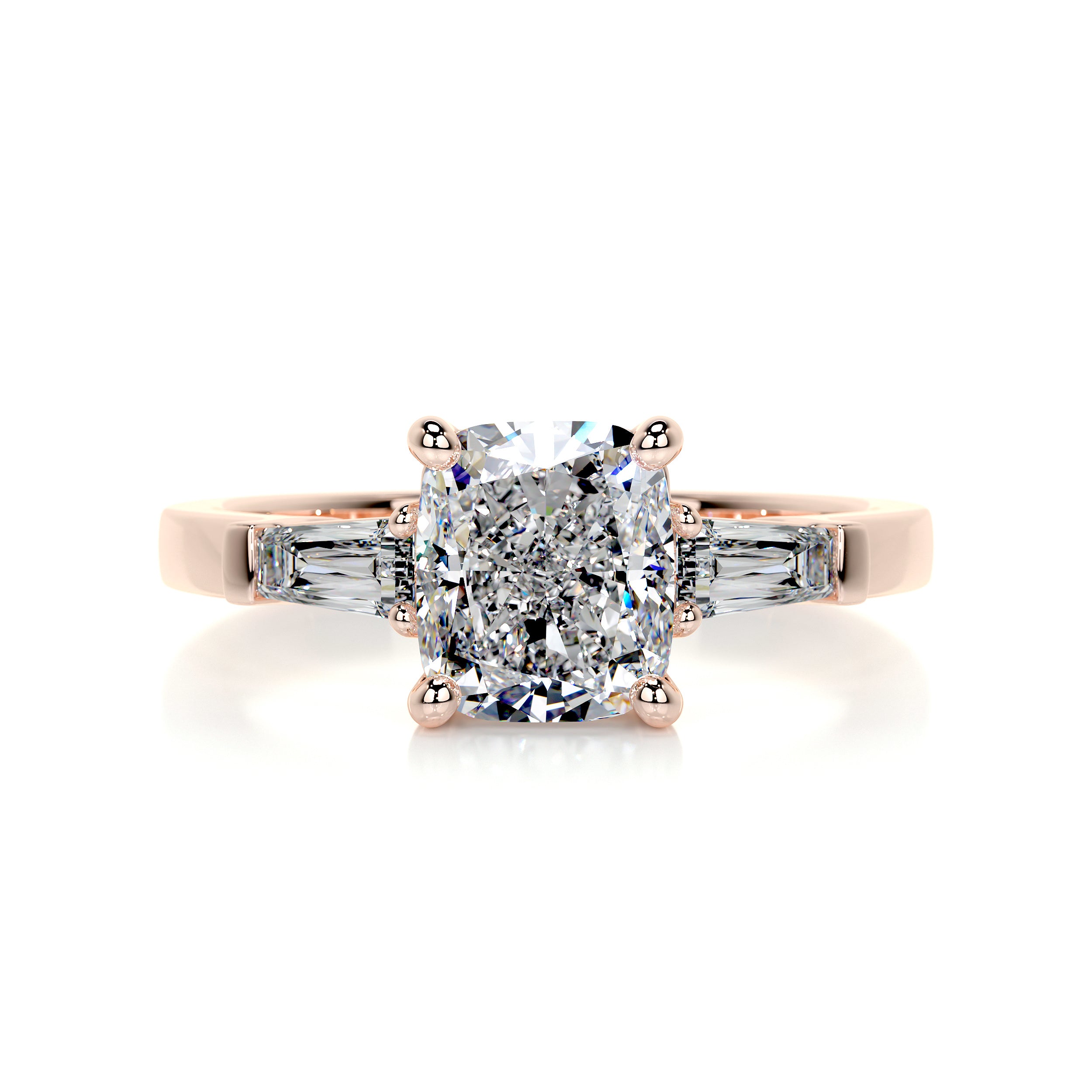 Skylar Diamond Engagement Ring (1.80 Carat) -14K Rose Gold