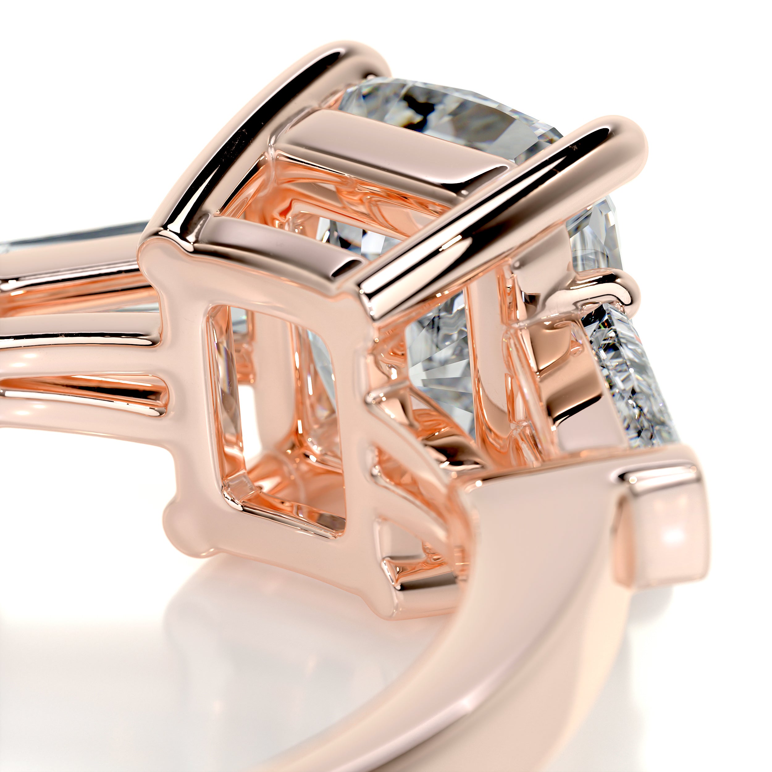 Skylar Diamond Engagement Ring (1.80 Carat) -14K Rose Gold