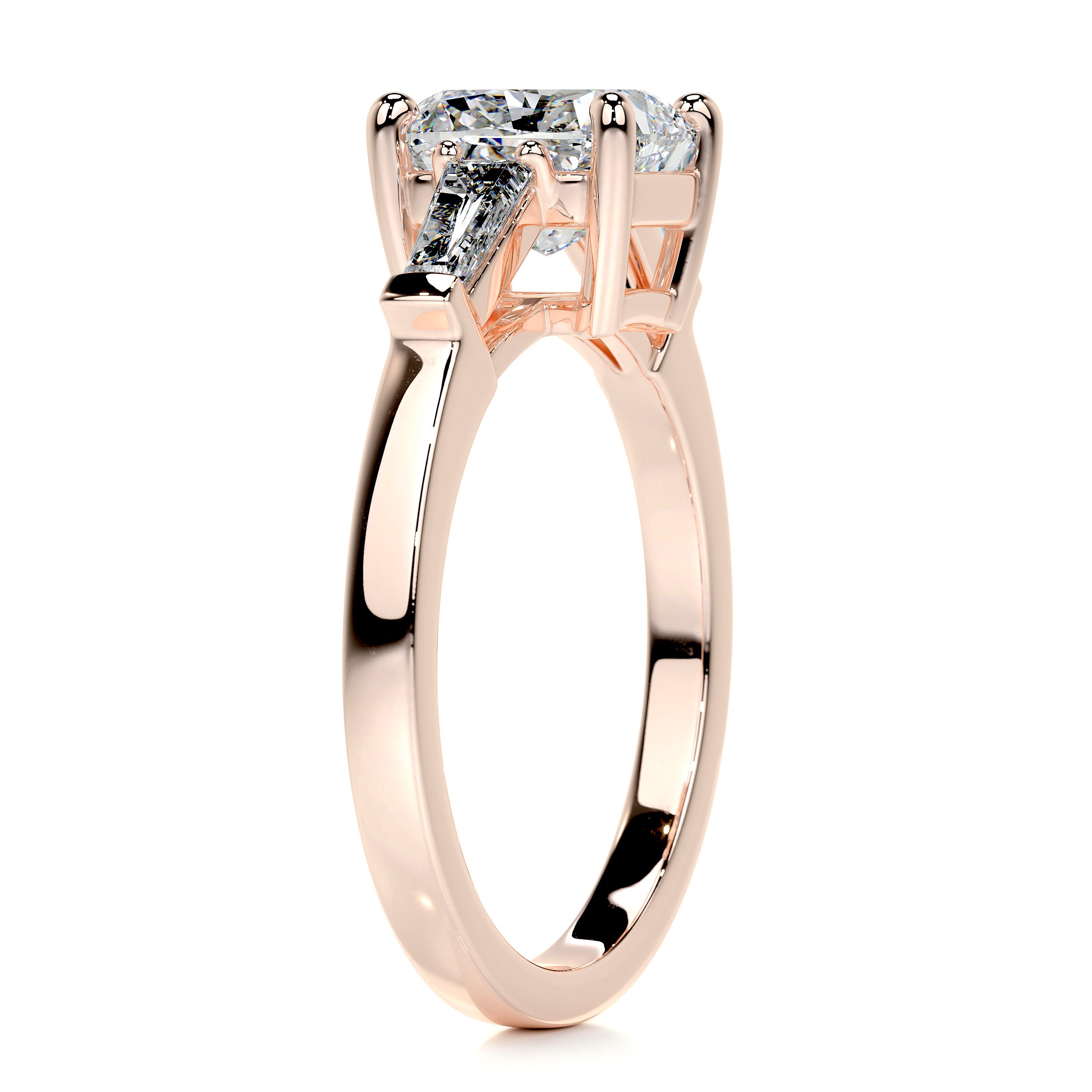 Skylar Diamond Engagement Ring (1.80 Carat) -14K Rose Gold