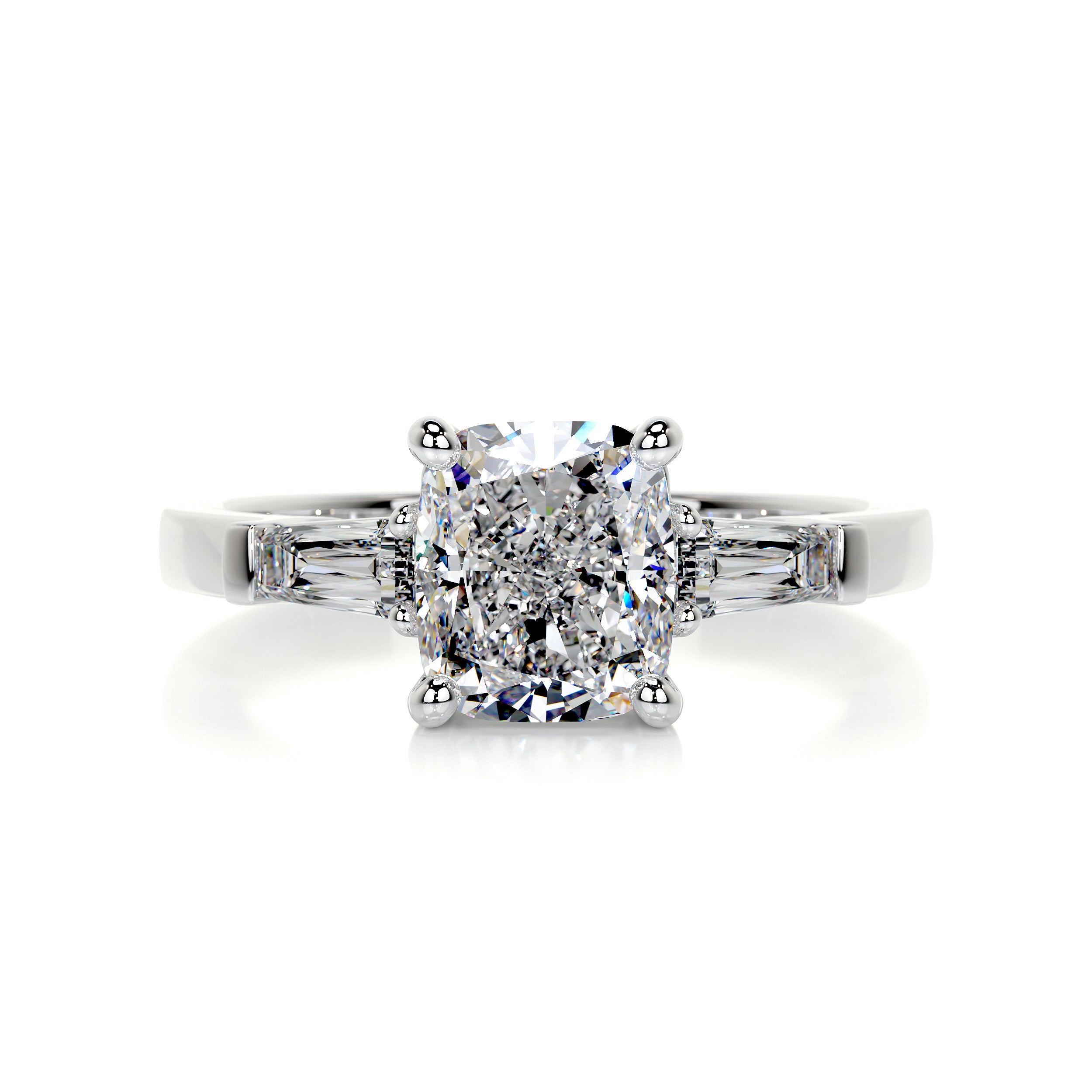 Skylar Diamond Engagement Ring -14K White Gold