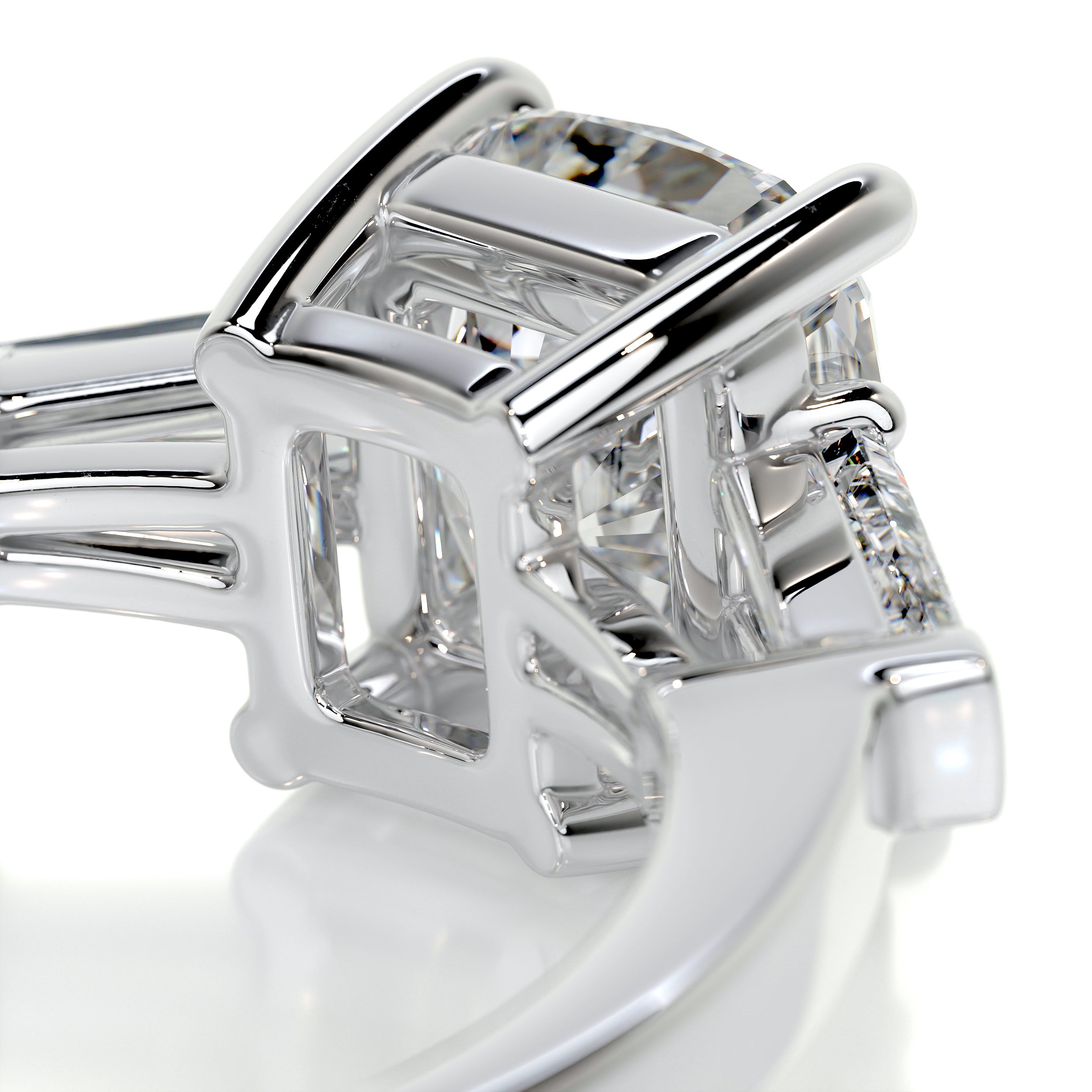 Skylar Diamond Engagement Ring -14K White Gold