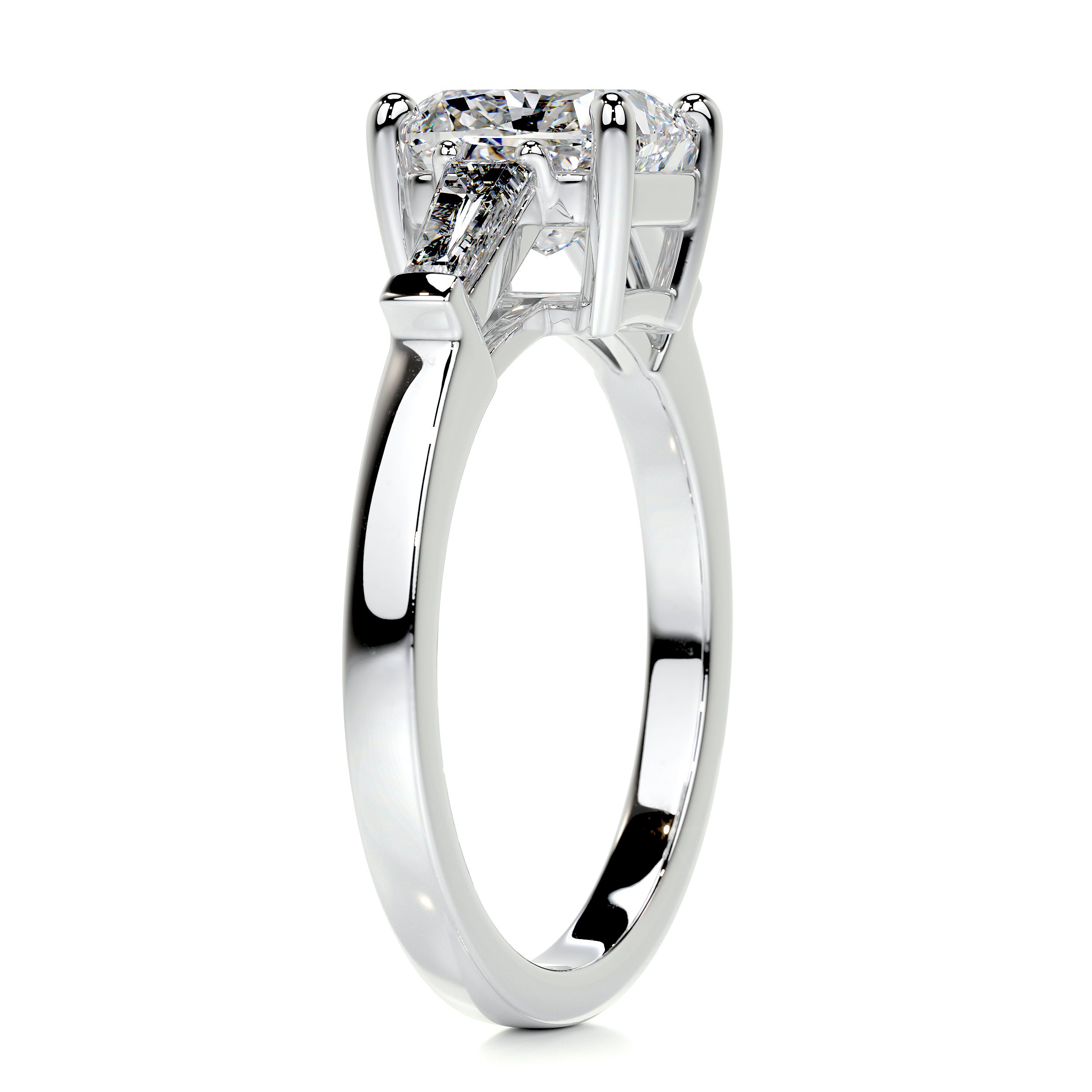 Skylar Diamond Engagement Ring -14K White Gold