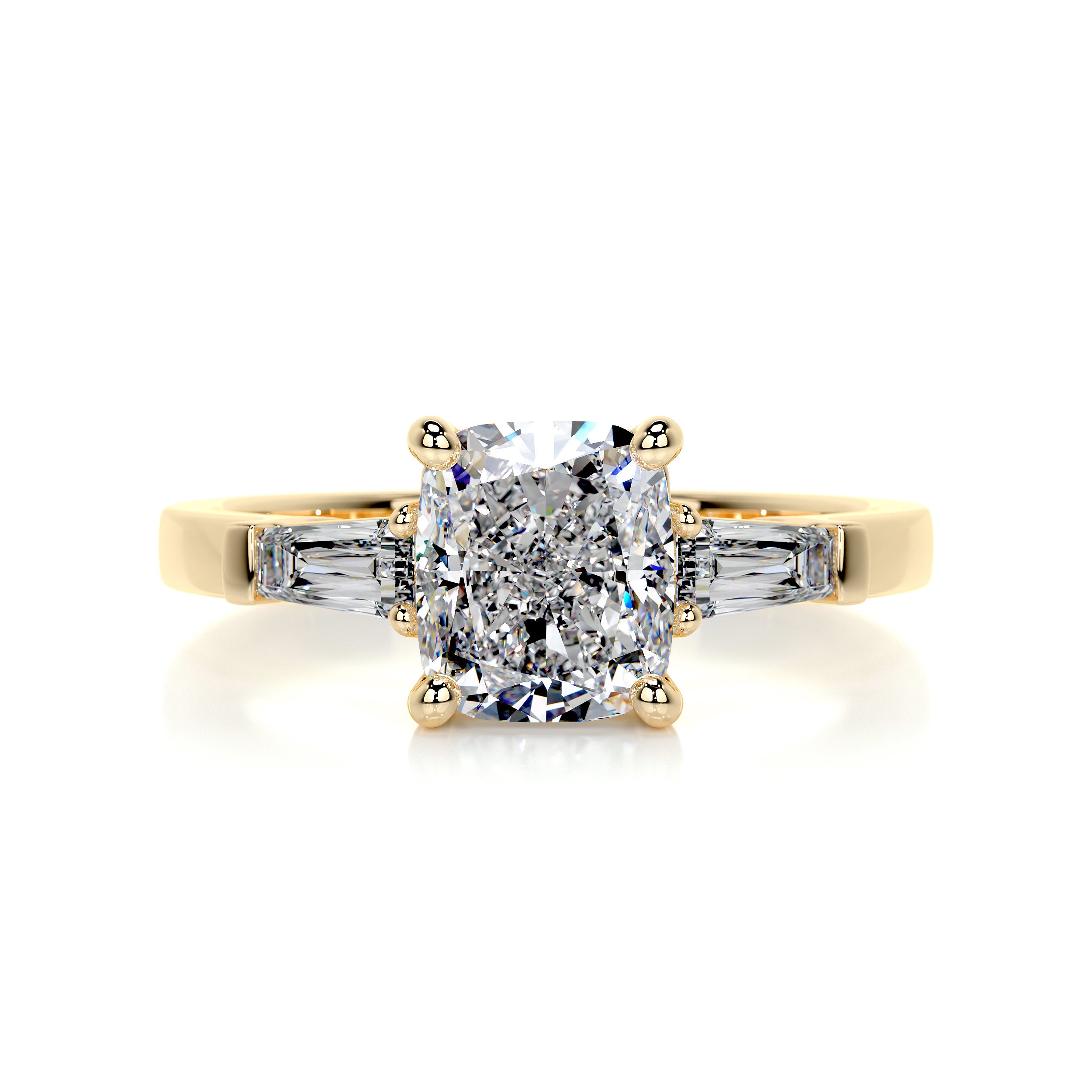 Skylar Diamond Engagement Ring -18K Yellow Gold