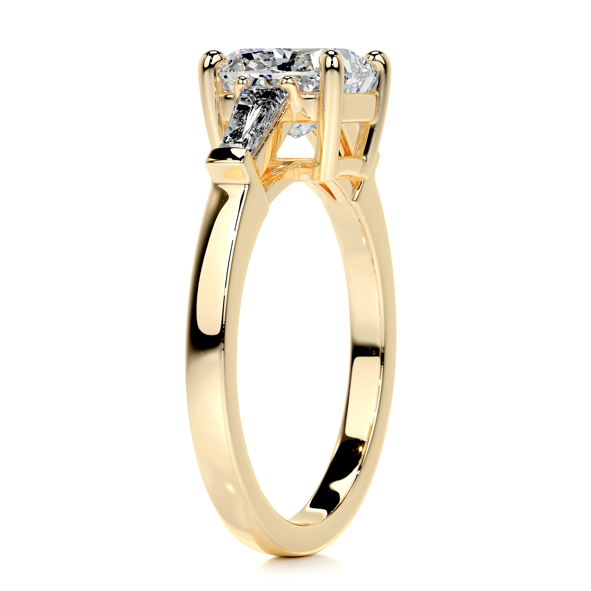 Skylar Diamond Engagement Ring -18K Yellow Gold