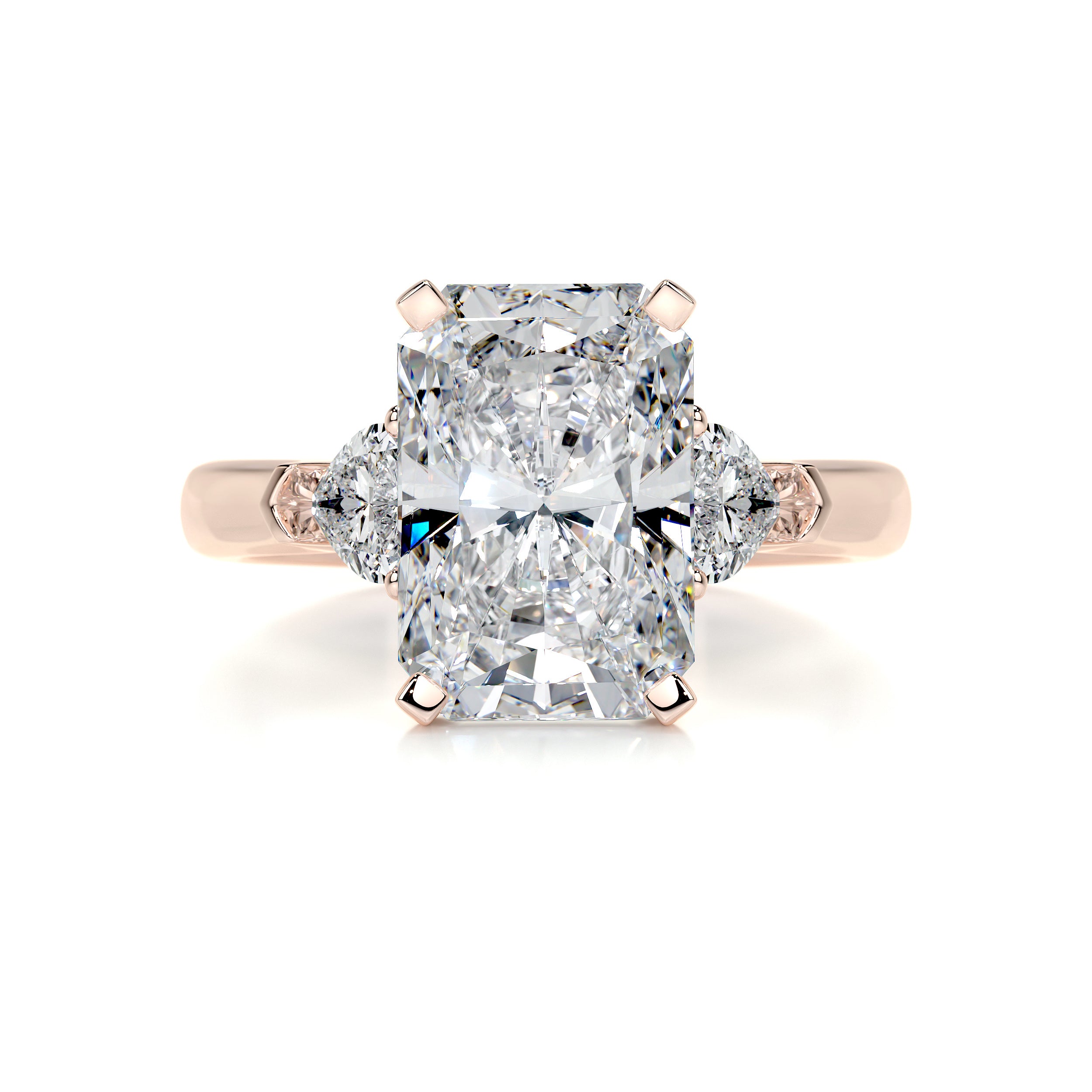 Kamala Diamond Engagement Ring -14K Rose Gold