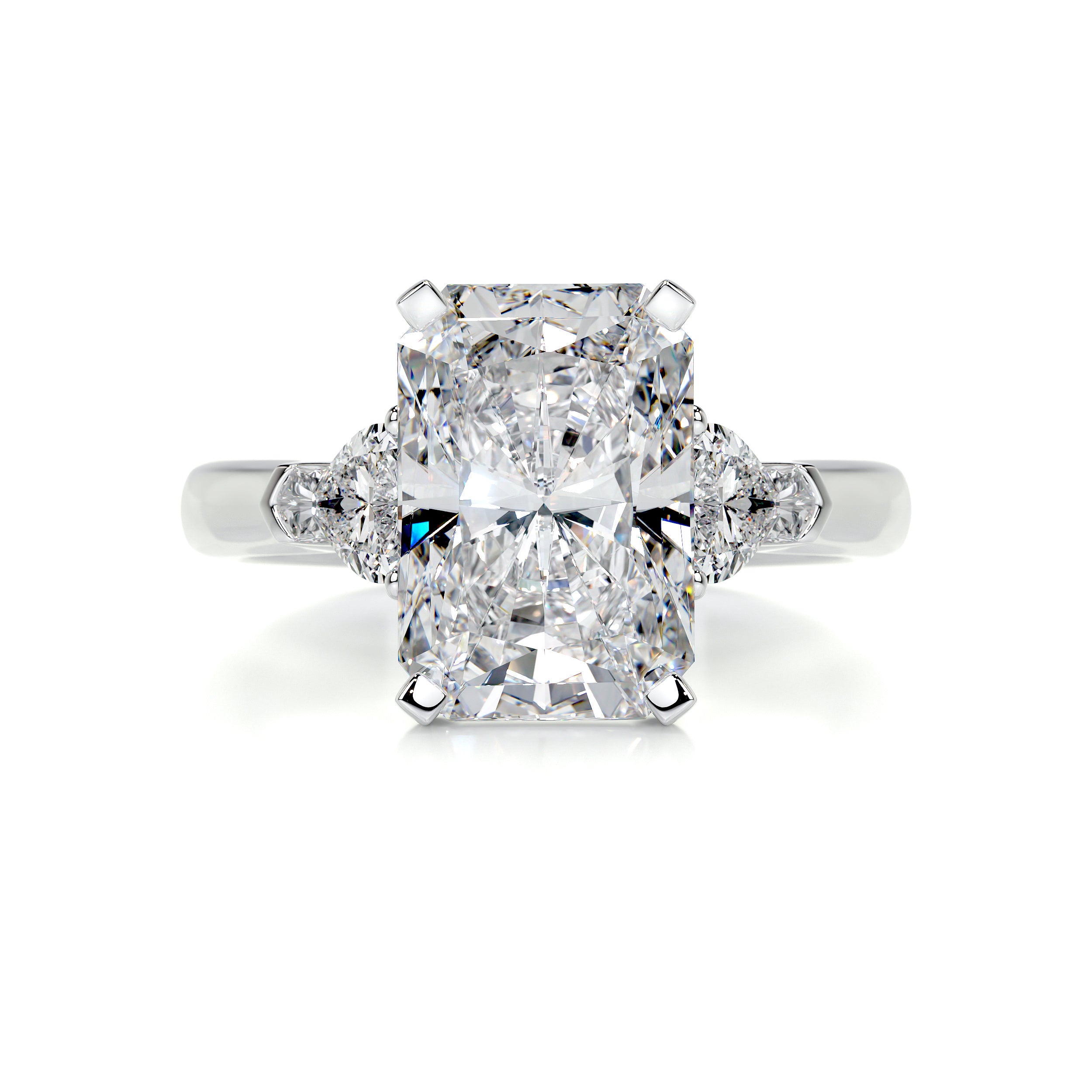 Kamala Diamond Engagement Ring -14K White Gold